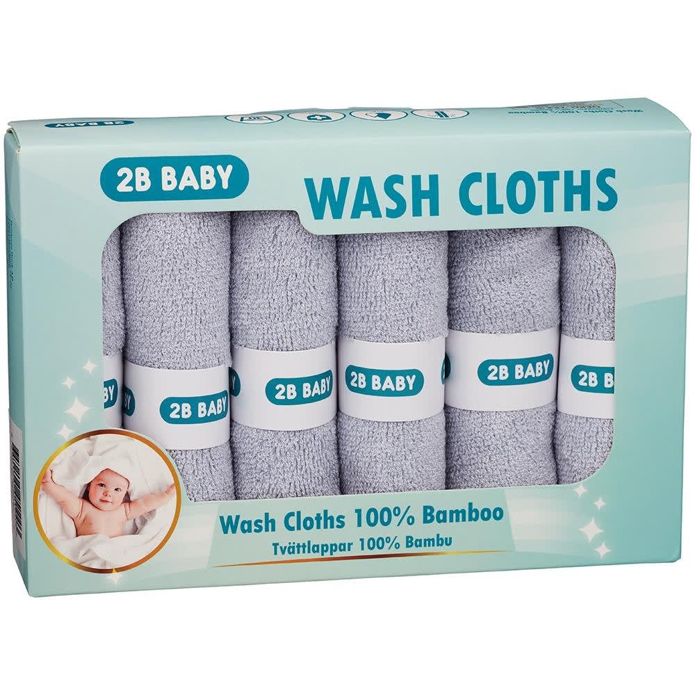 Tvättlappar Bambu 6-pack från 2B Baby
