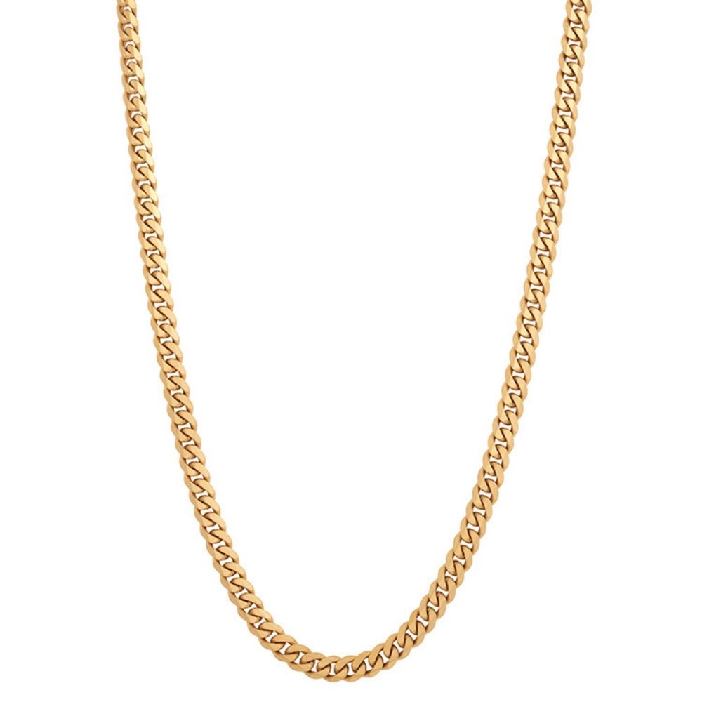 Henric Steel Necklace Gold från by BILLGREN