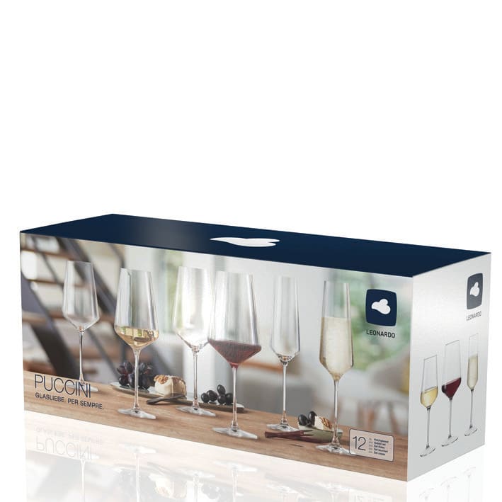 PUCCINI Vinglas Set 12-pack Vinglas/Champagneglas från Leonardo