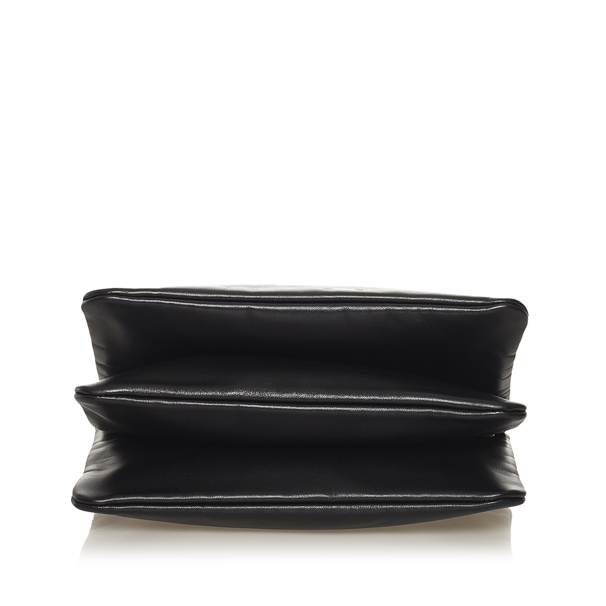 Celine Large Trio Leather Crossbody Bag, ONESIZE, black