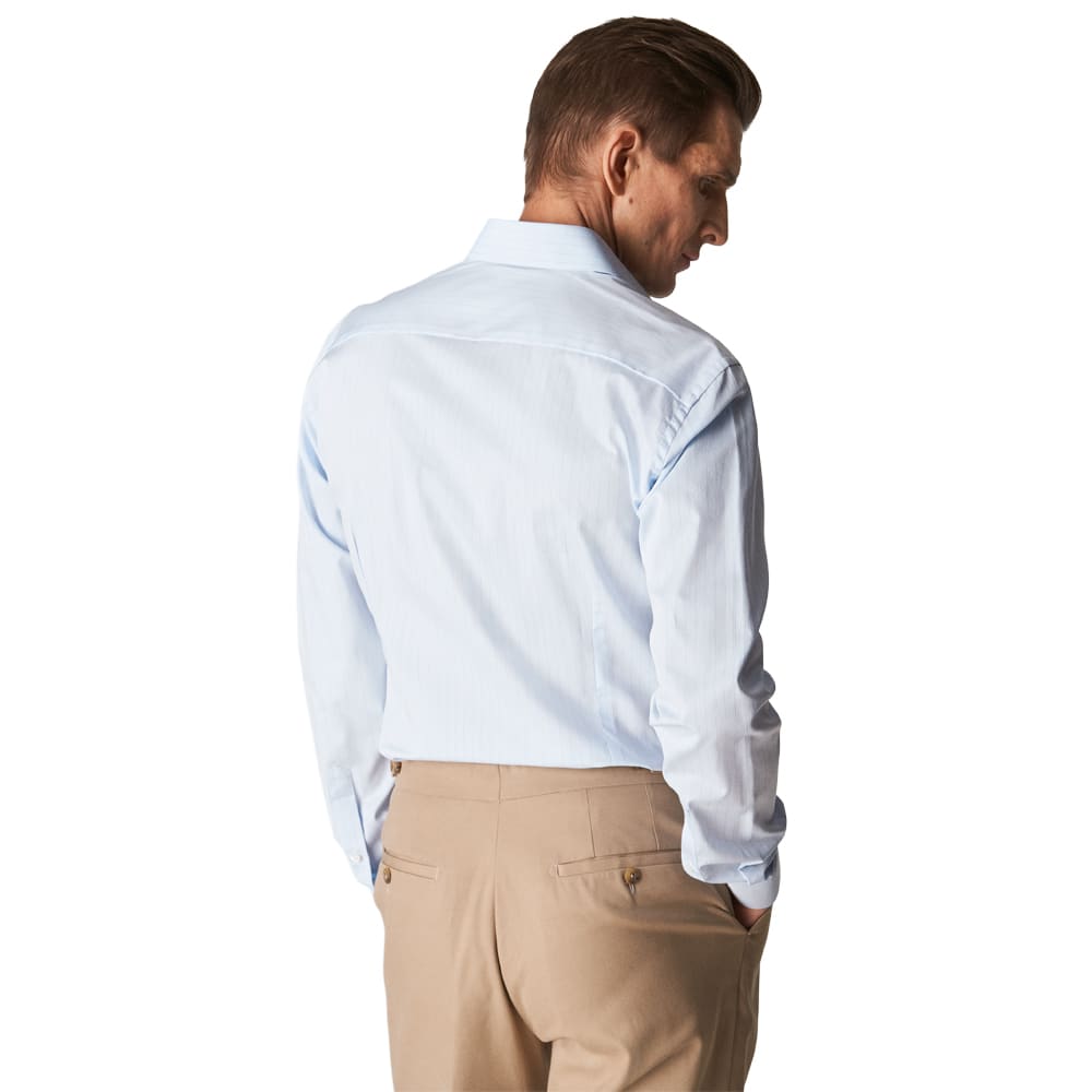 Fine Twill-skjorta Slim Fit, light blue