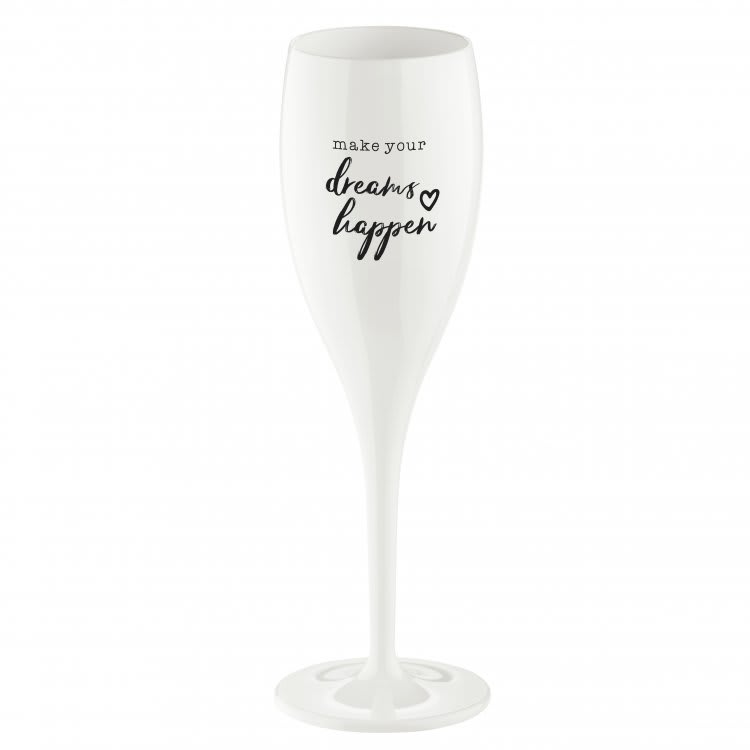 Champagneglas Med Print 6-pack Make Dreams Happen