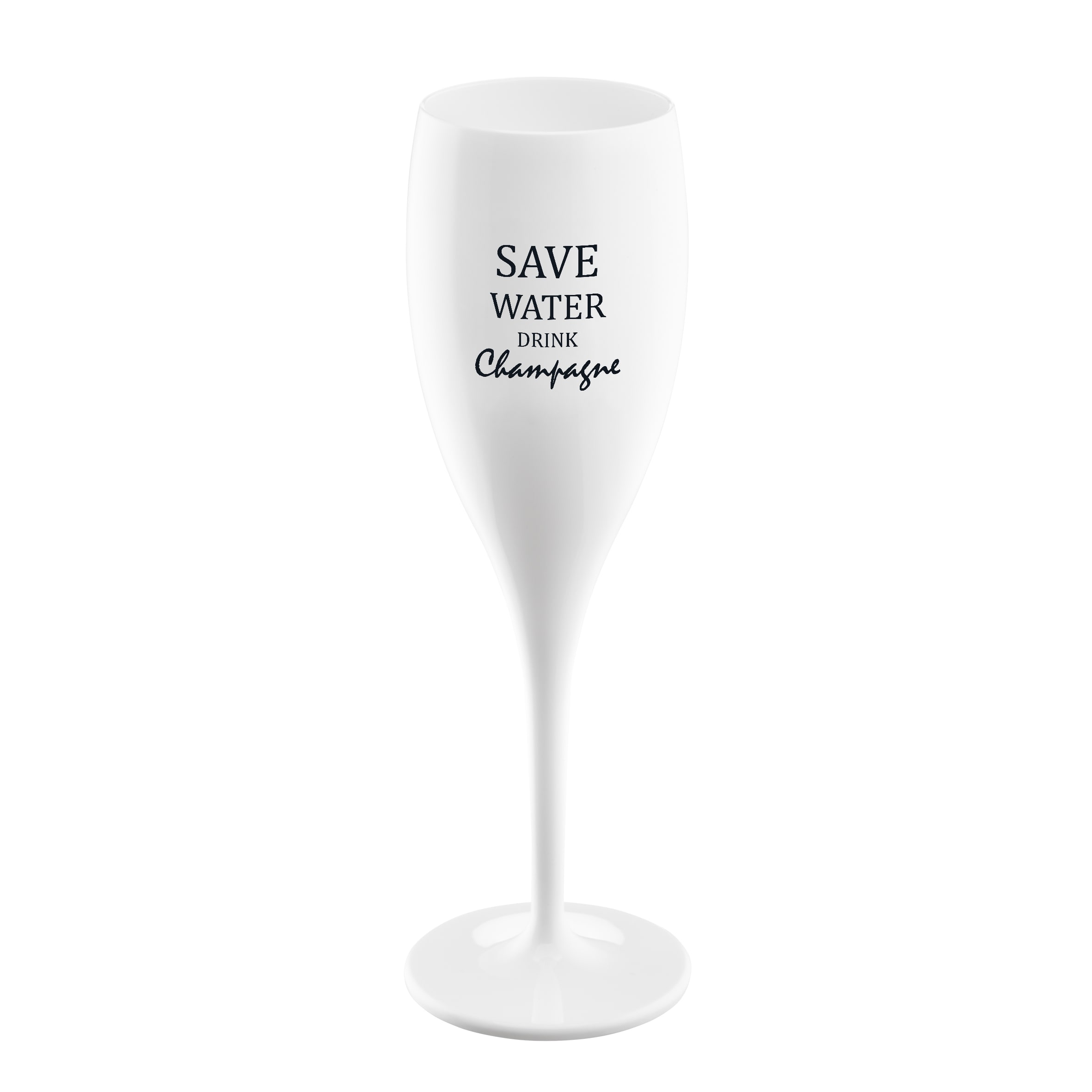 Champagneglas Med Print 6-pack Save Water Drink Champagne
