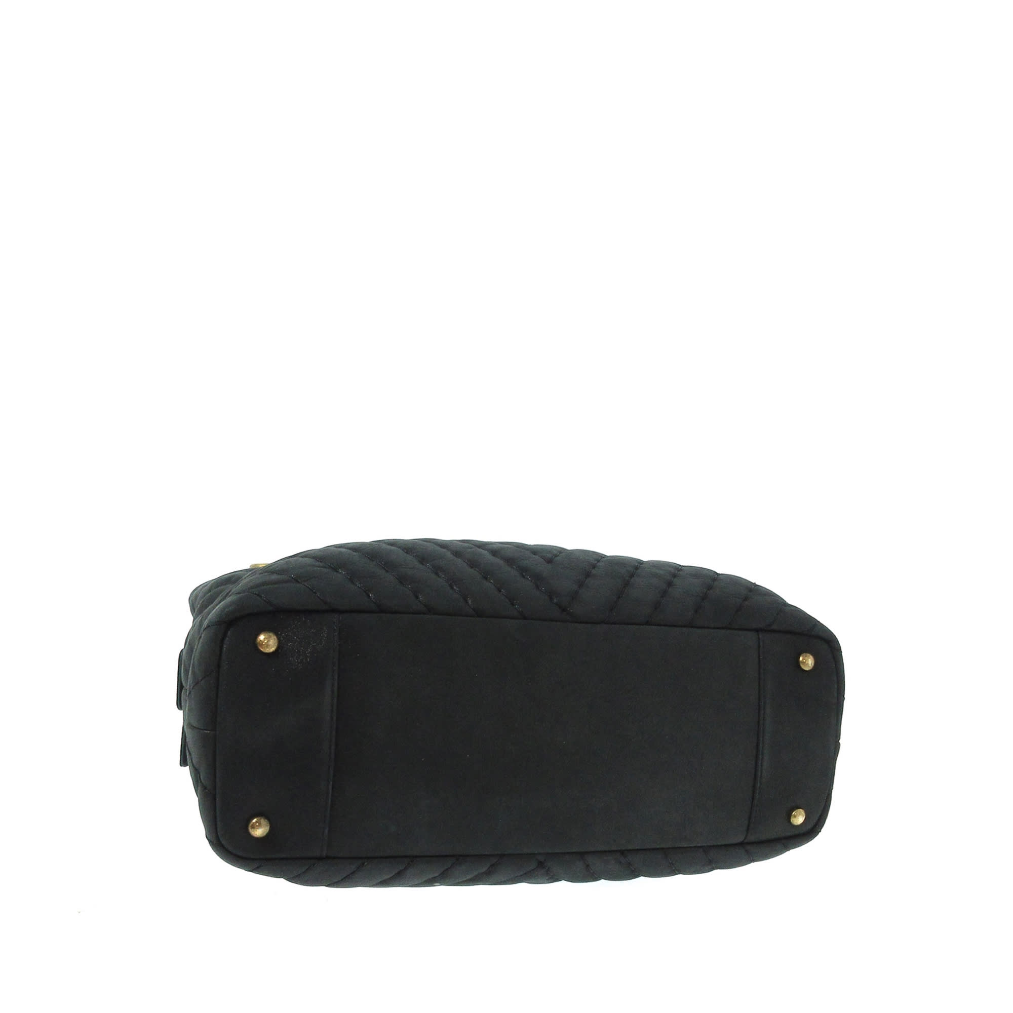 Chanel Lambskin Leather Chevron Shoulder Bag, ONESIZE, black