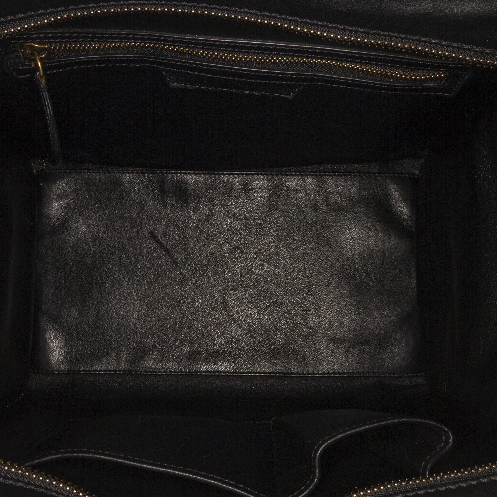 Celine Micro Luggage Tote Leather Handbag, ONESIZE