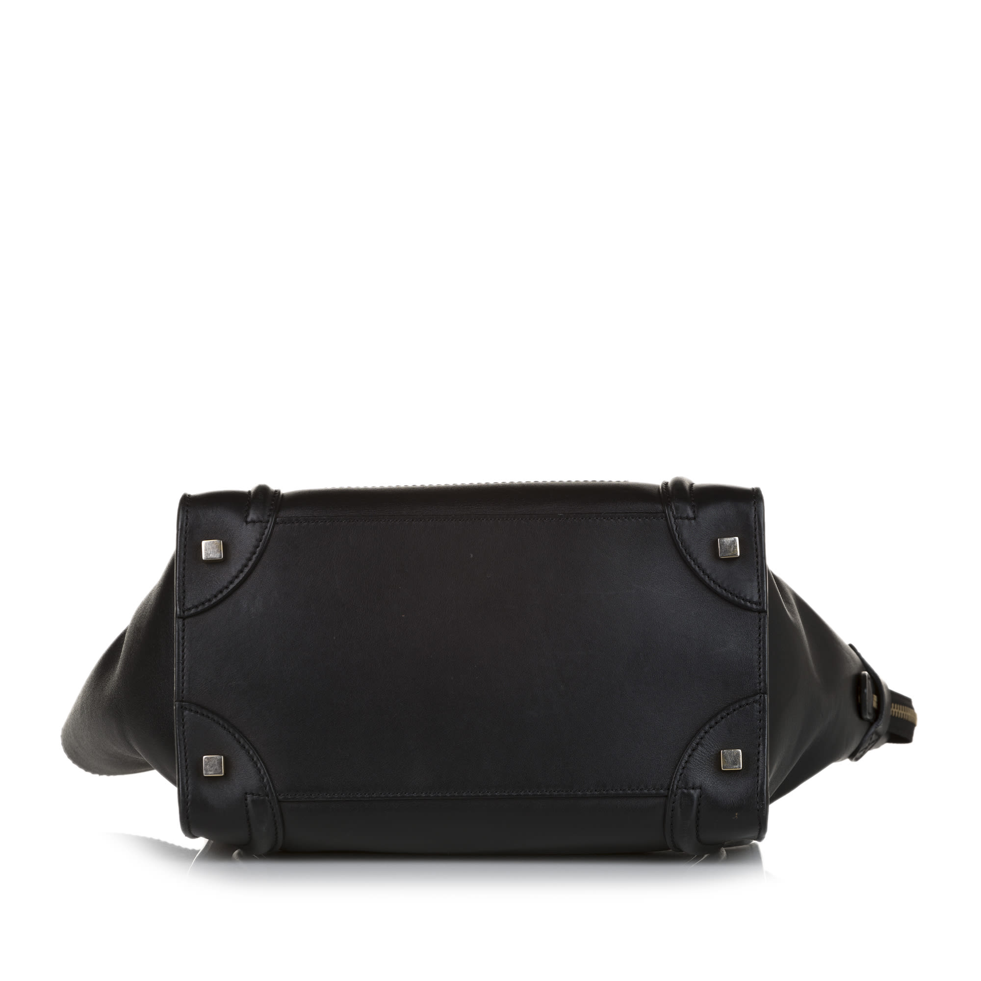 Celine Micro Luggage Tote Leather Handbag, ONESIZE