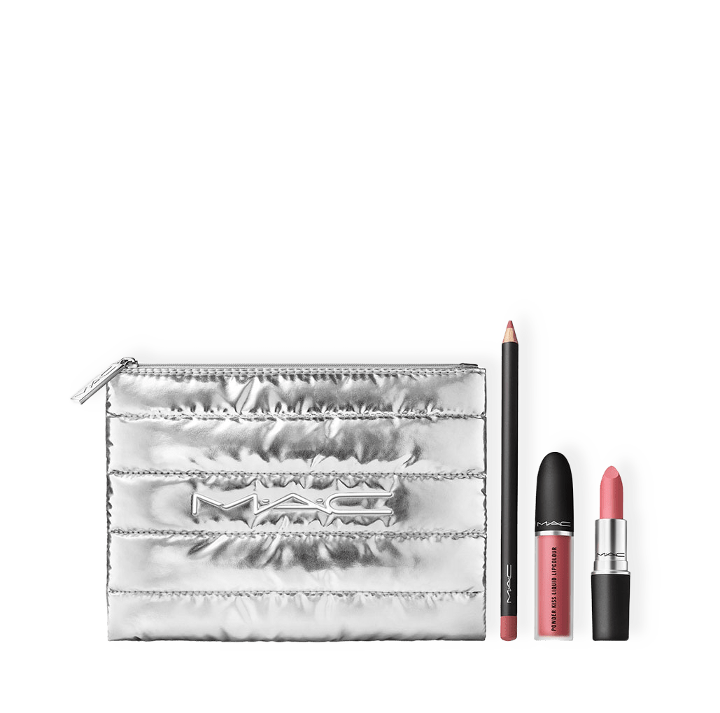 Powdered Snow Powder Kiss Lip Set: Pink från MAC Cosmetics