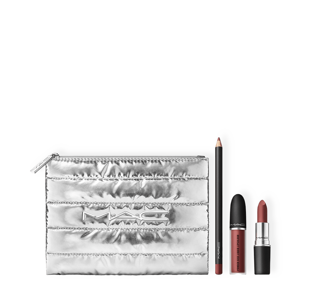 Powdered Snow Powder Kiss Lip Set: Brown från MAC Cosmetics