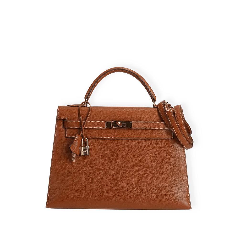 Hermès Kelly Courchevel 32 Sellier Bag från A Retro Tale