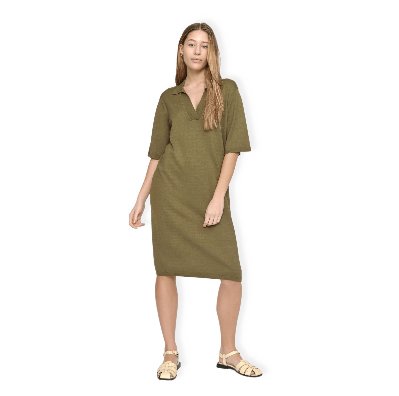 Srlea Ss Polo Knit Dress från Soft Rebels