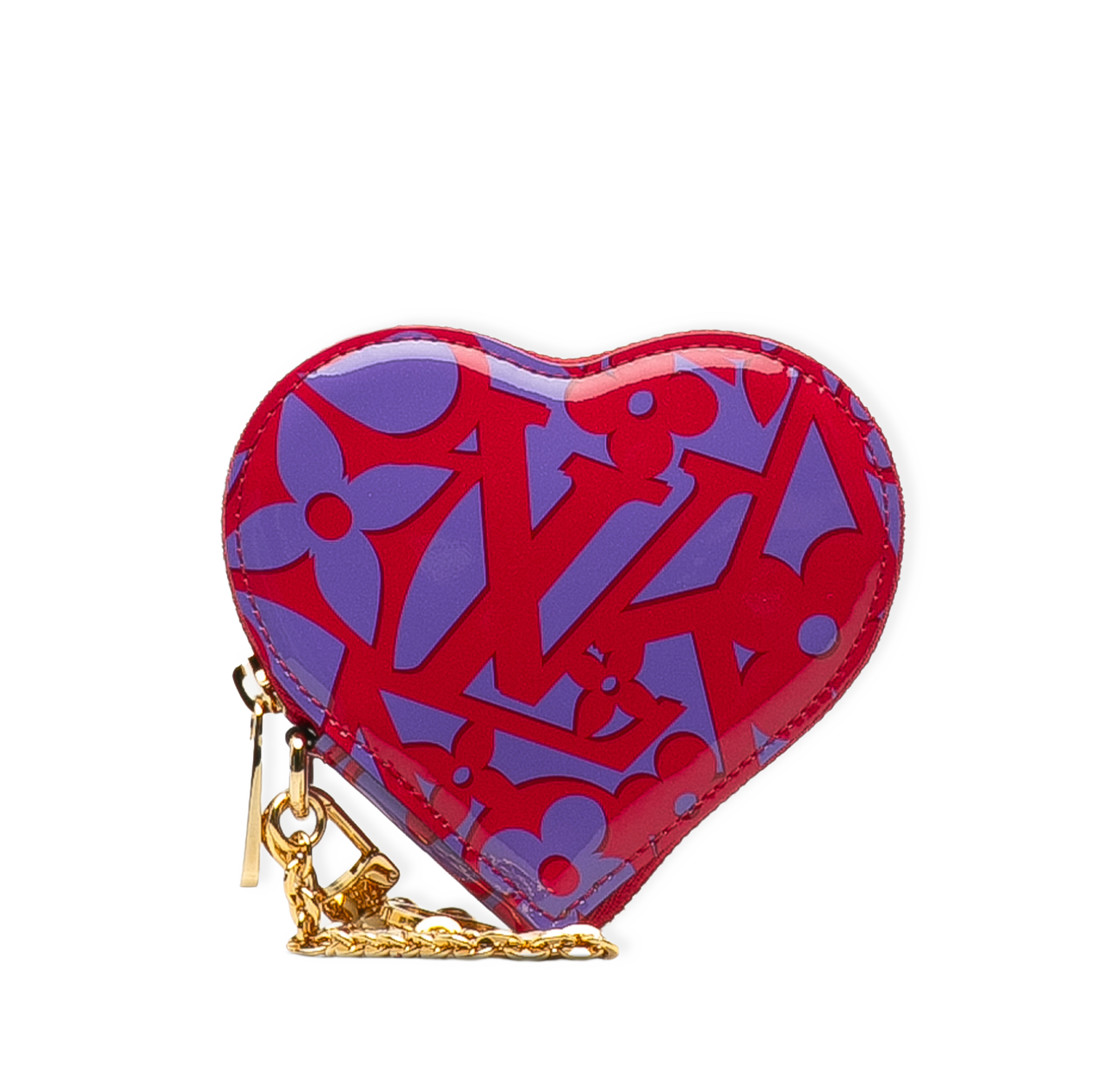 Louis Vuitton Monogram Vernis Sweet Repeat Heart Coin Purse från Luxclusif
