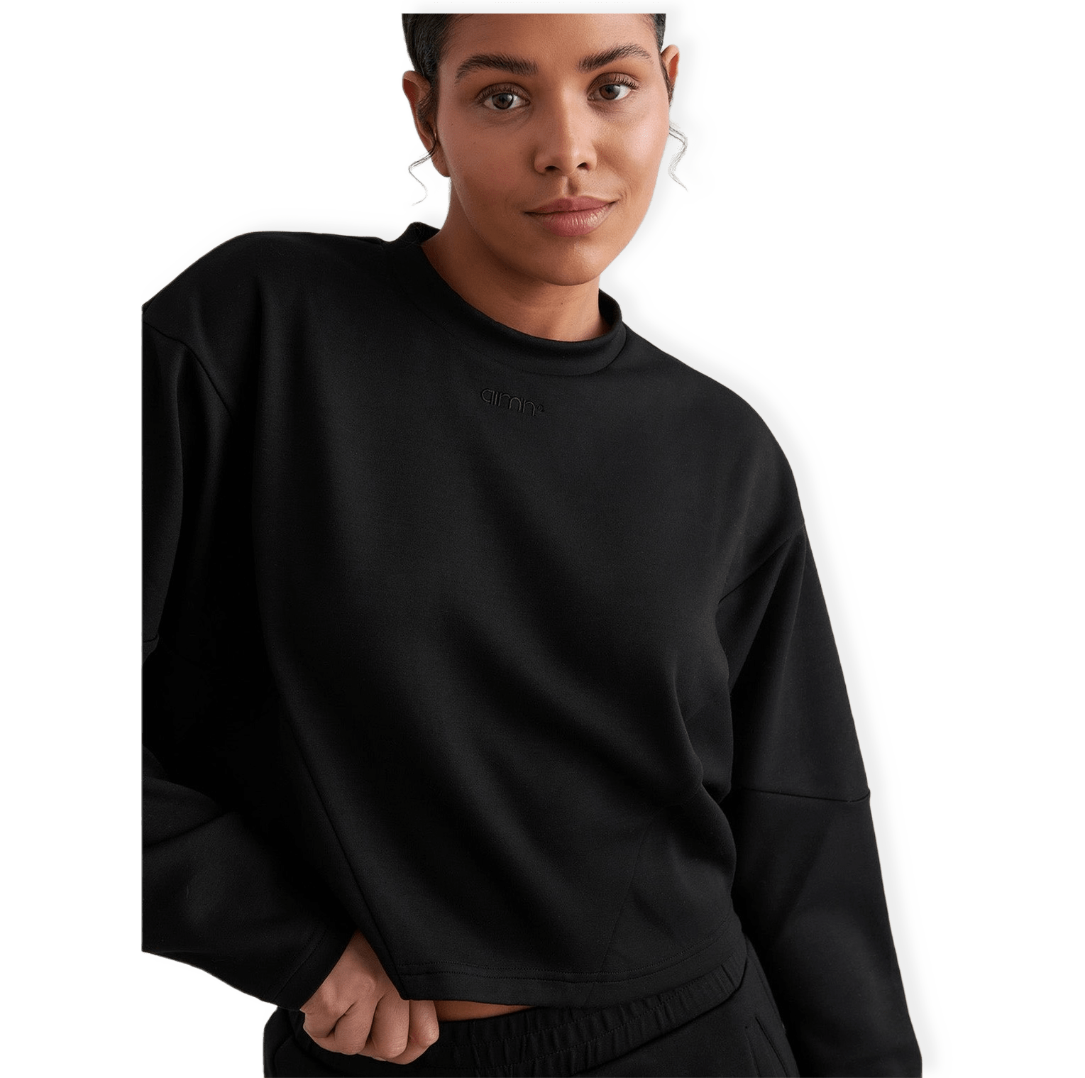 Black Comfy Block Sweatshirt från aim'n