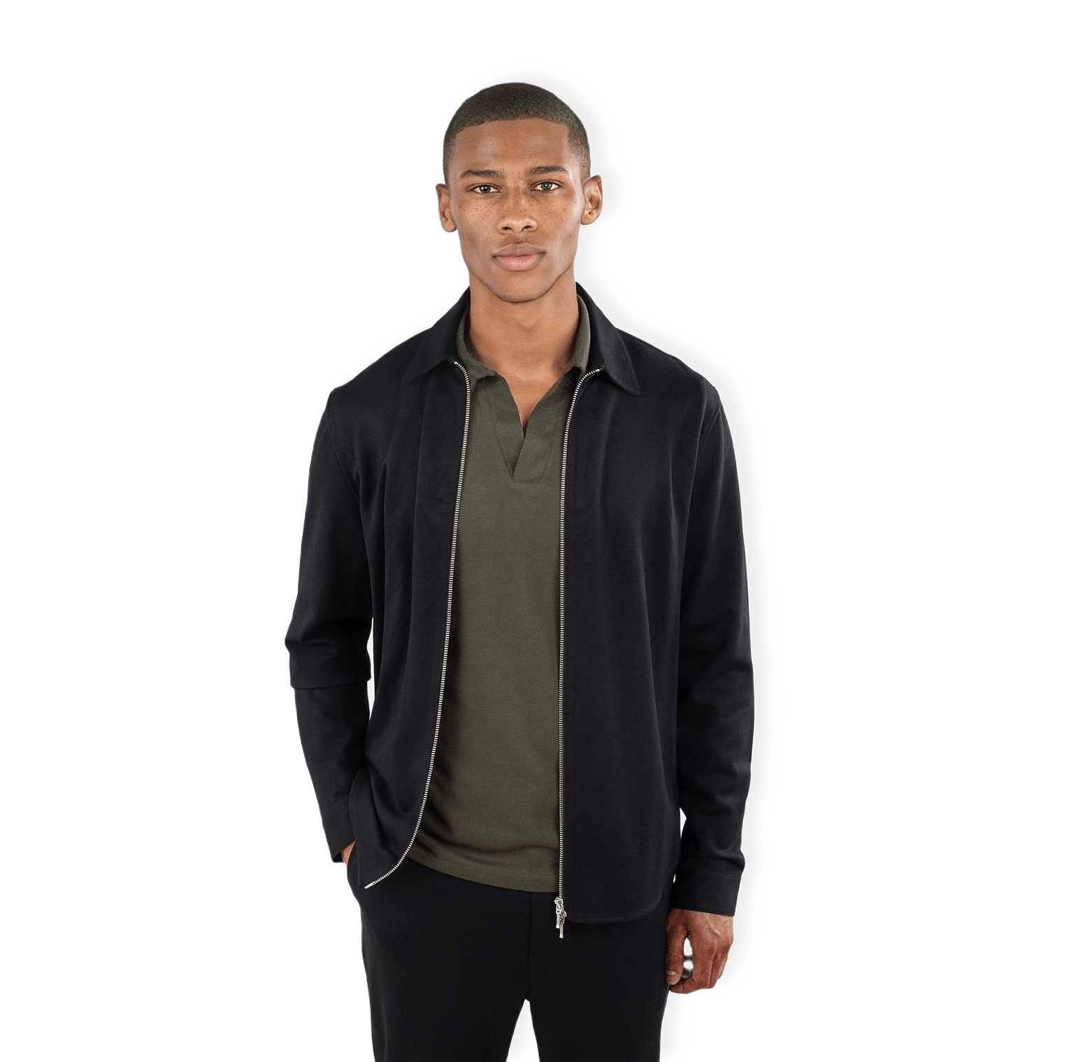 Aden Superior Stretch Overshirt - Black från Ciszere