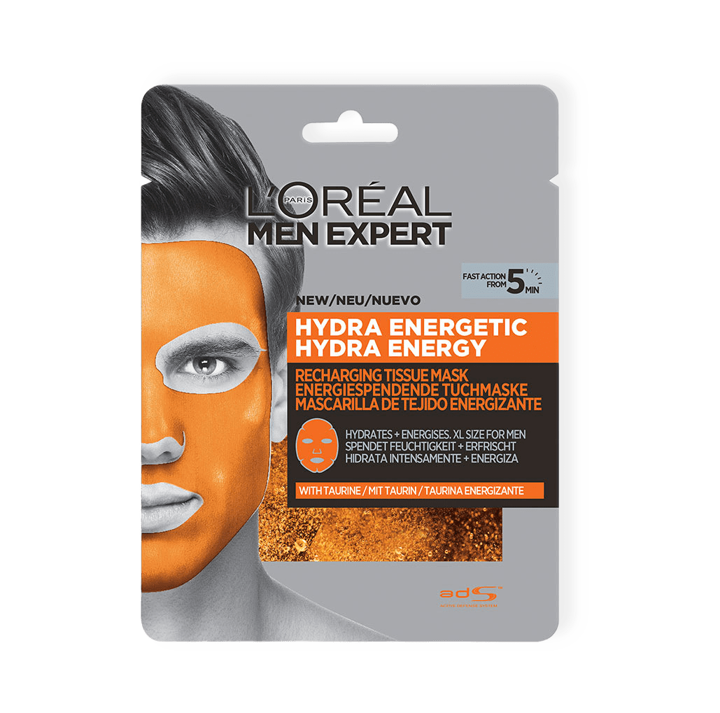 Men Expert Hydra Energetic Recharging Tissue Mask från L'Oréal Paris