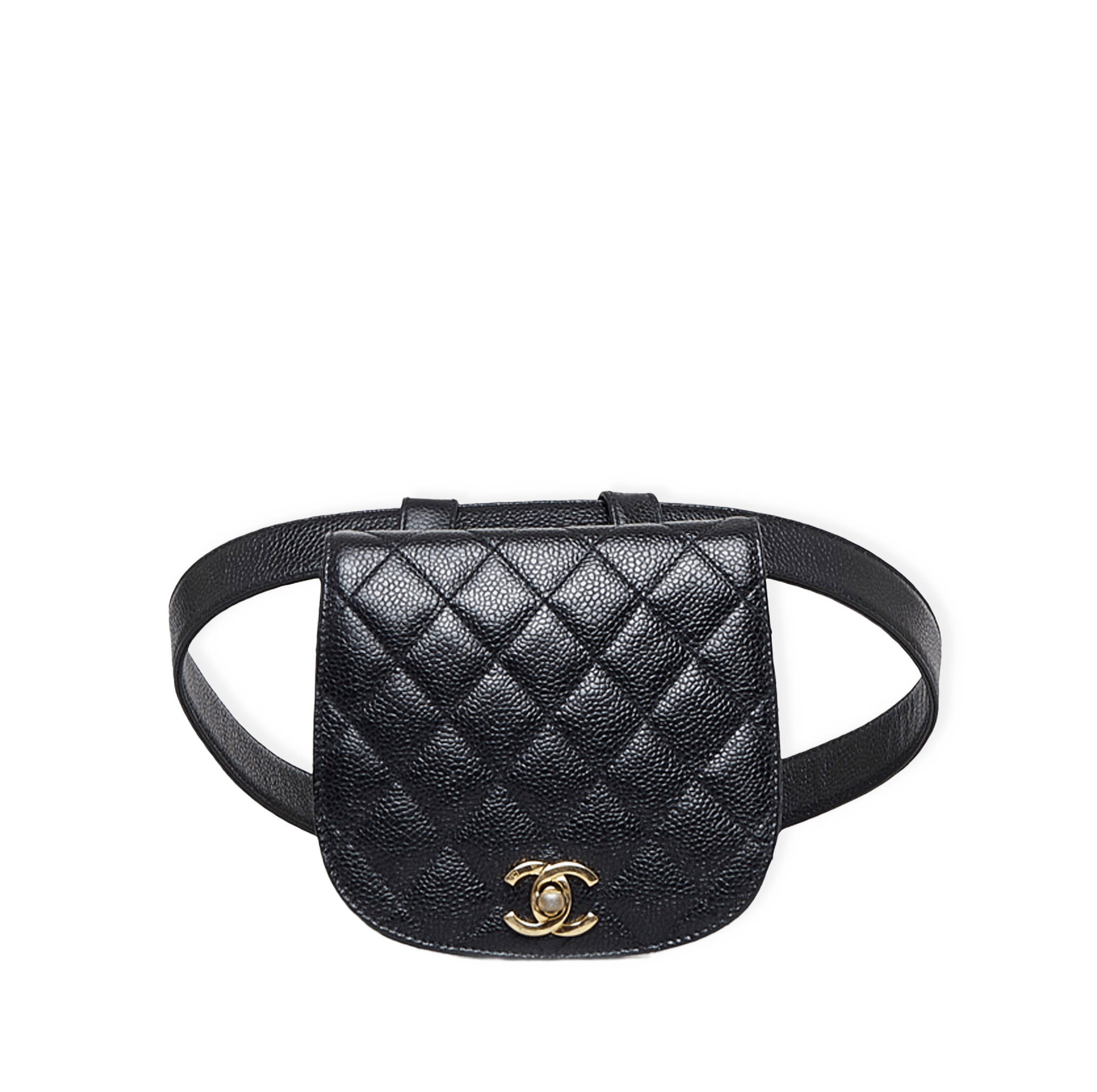 Chanel Matelasse Caviar Belt Bag från Luxclusif