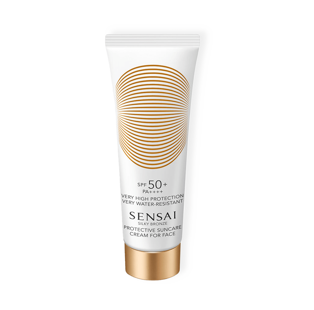 Silky Bronze Protective Cream Face SPF50+ från Sensai