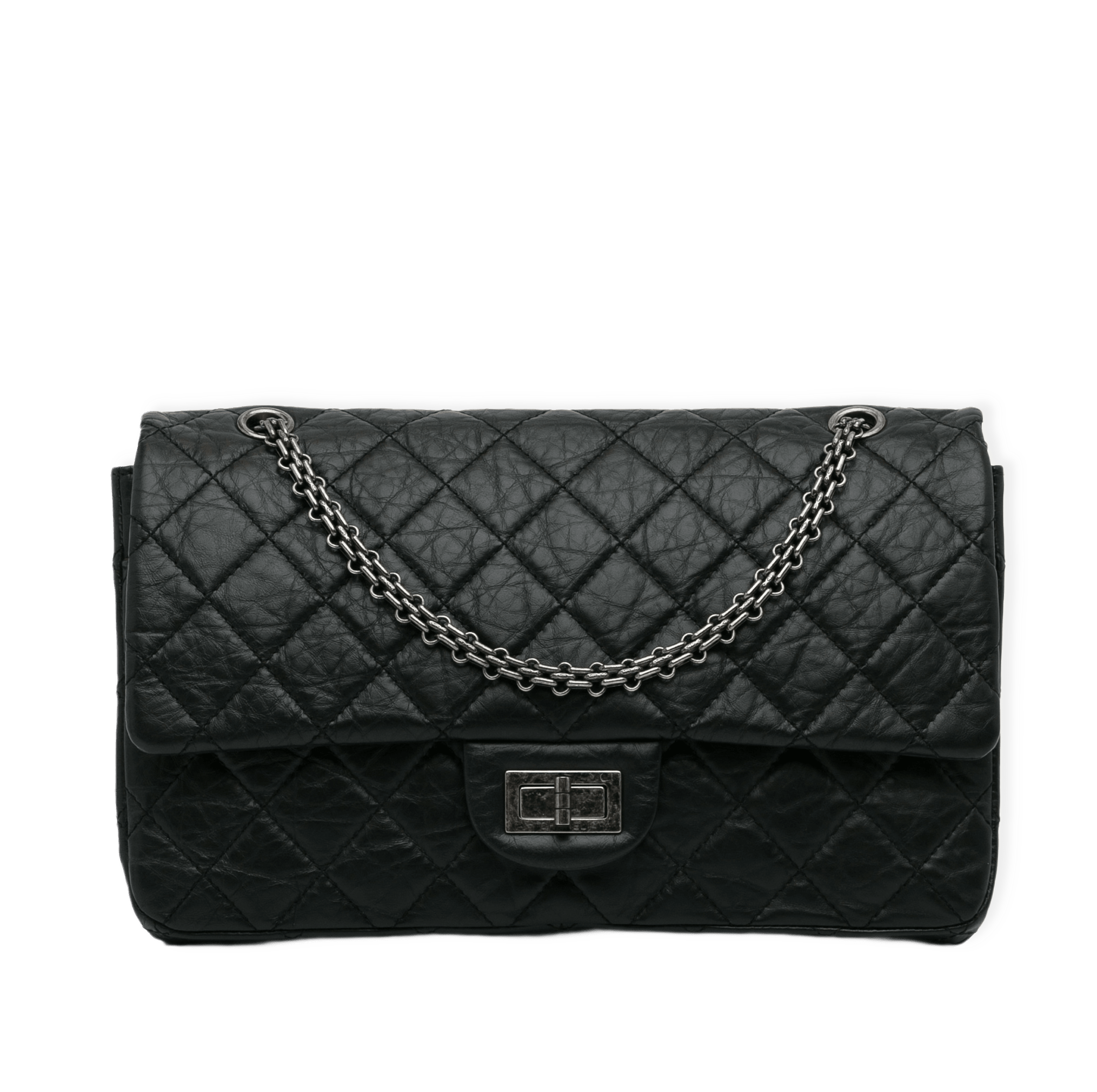 Chanel Reissue 2.55 Aged Calfskin Double Flap 227 från Luxclusif