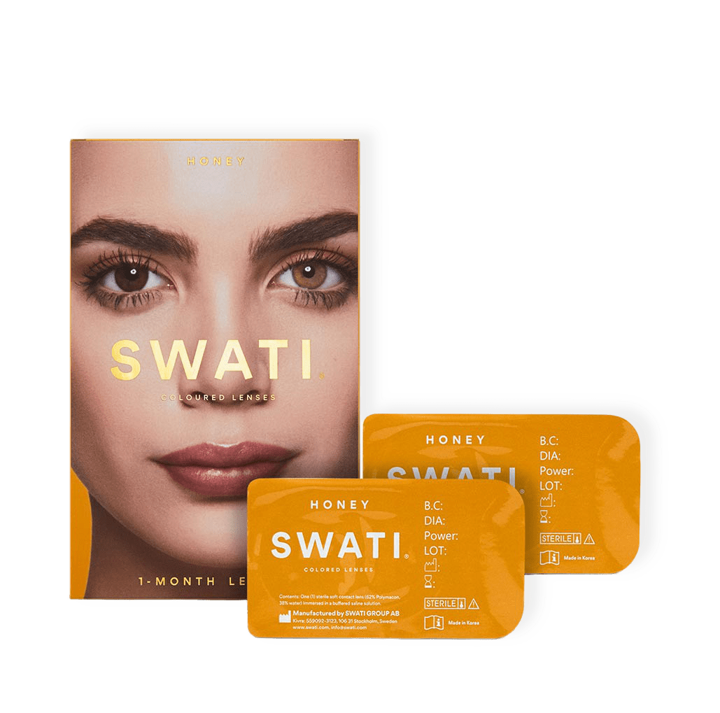 Coloured Lenses 1 Month Honey från SWATI Cosmetics