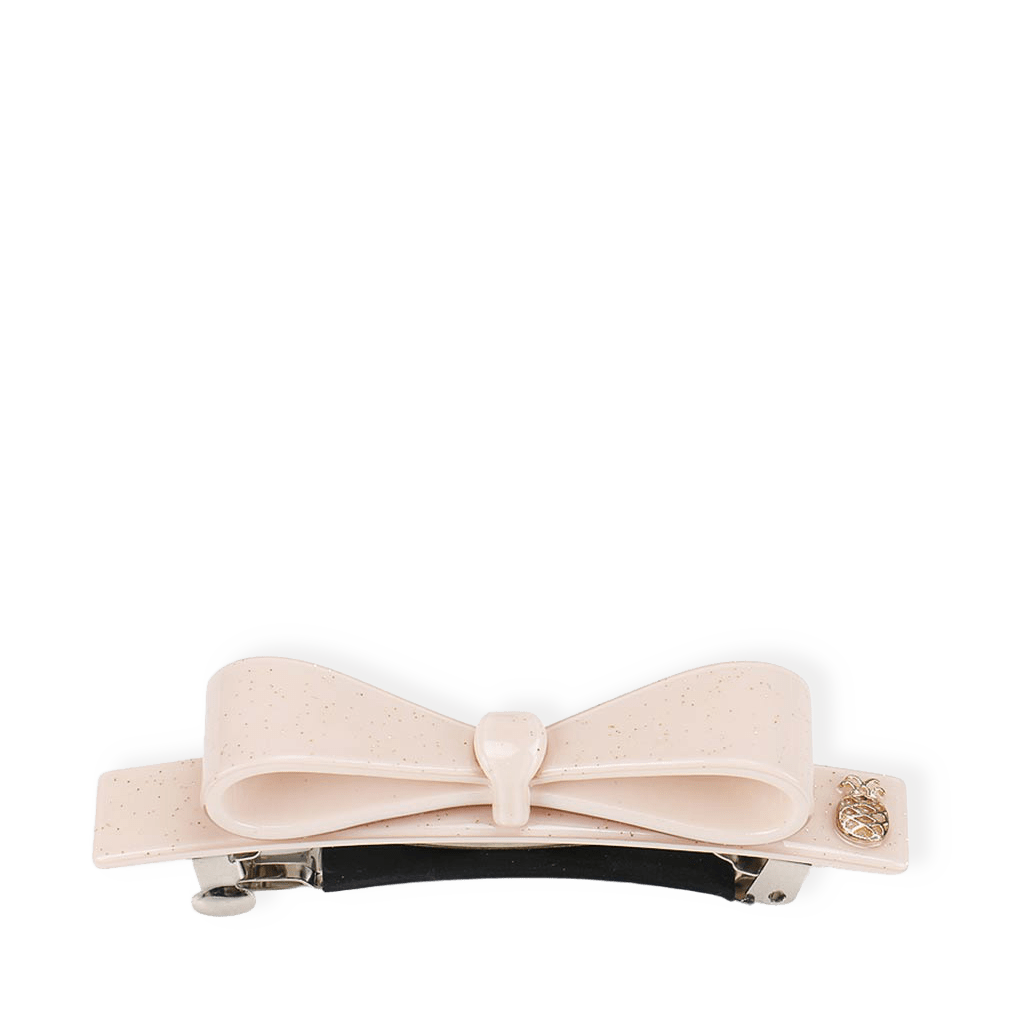 Bow Clip - Sparkling Nude Pink från IA BON