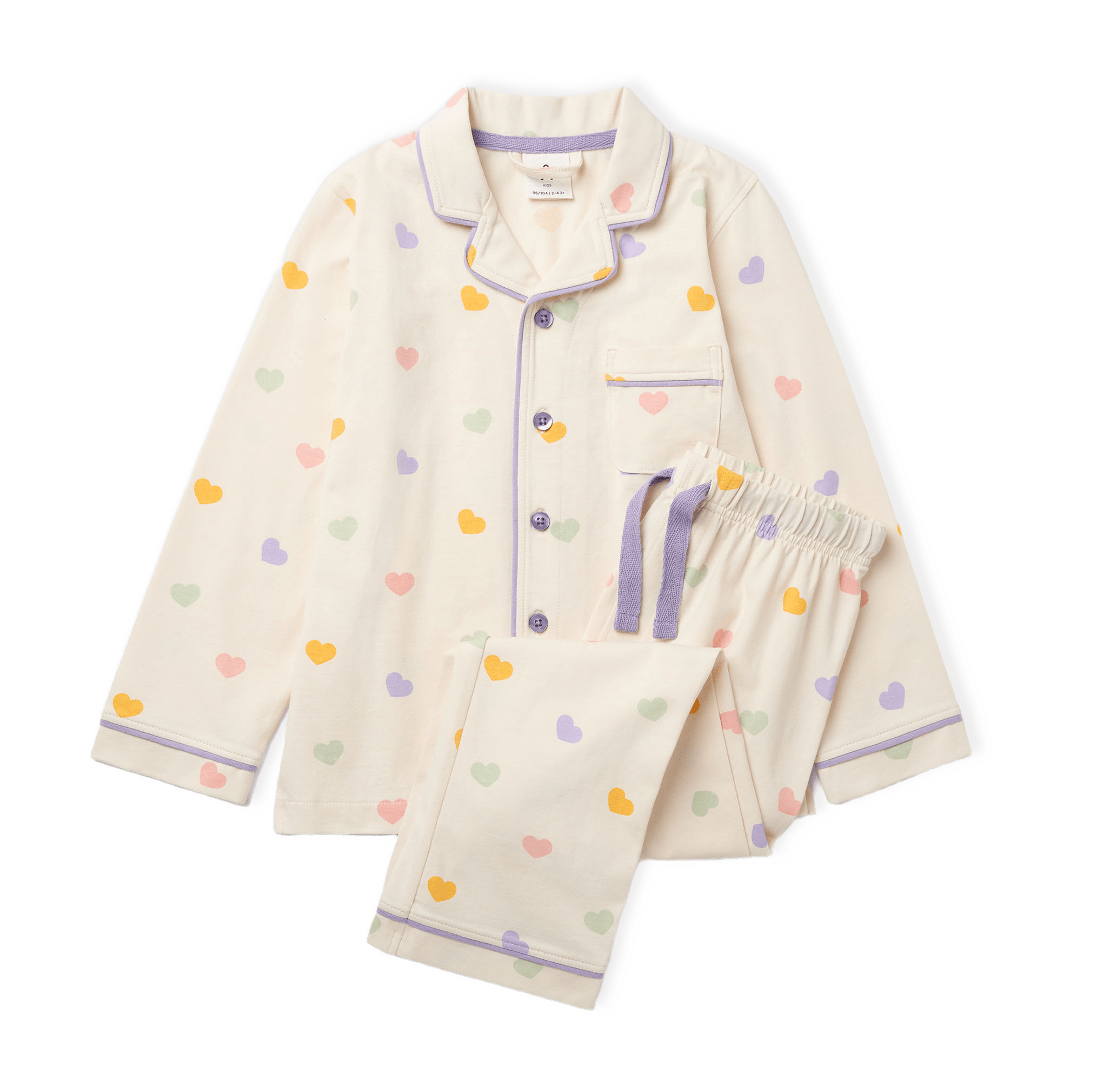 Bomullspyjamas med print POPPY från Åhléns
