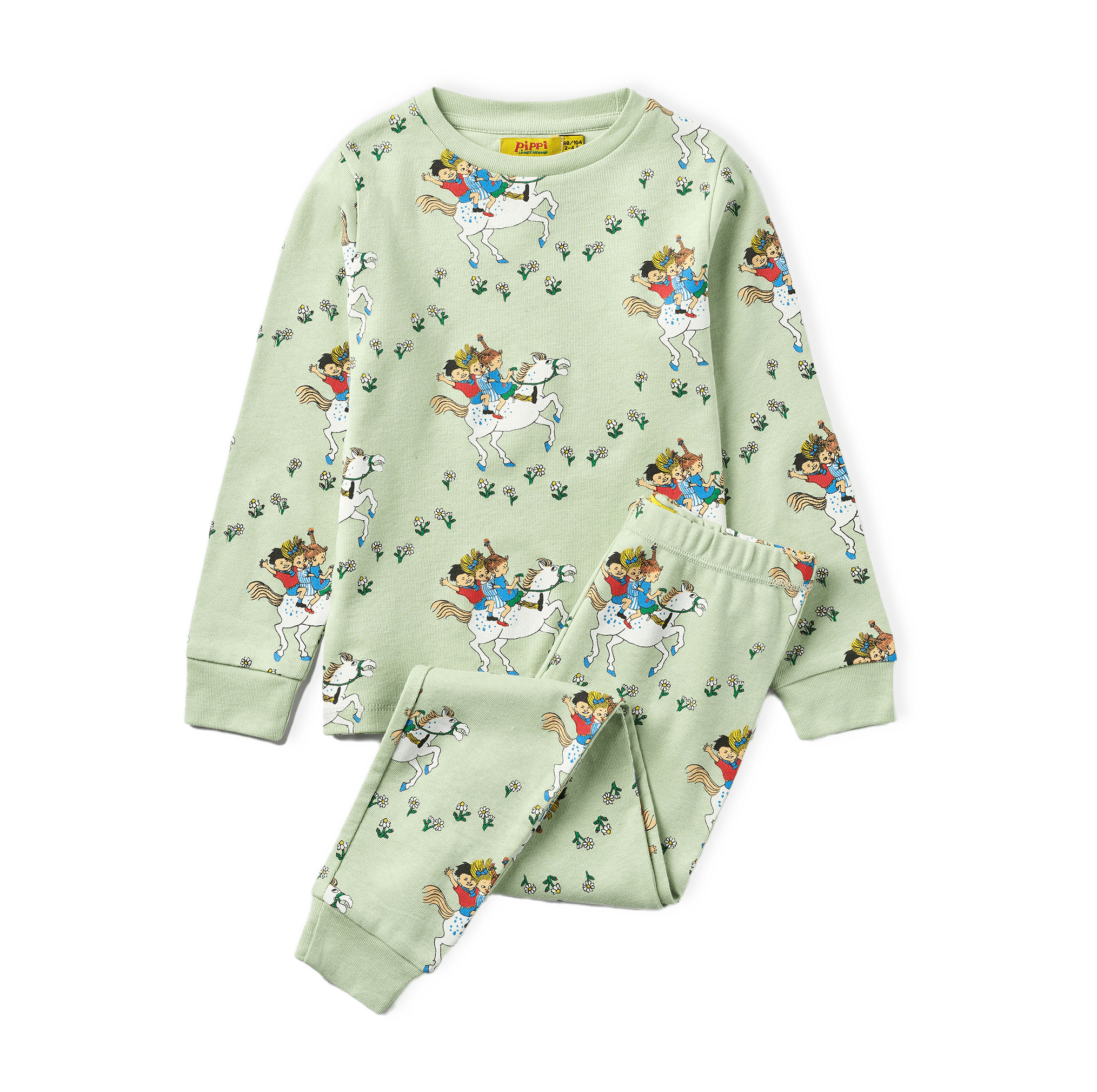 Pippi-pyjamas i ekologisk bomull från PIPPI