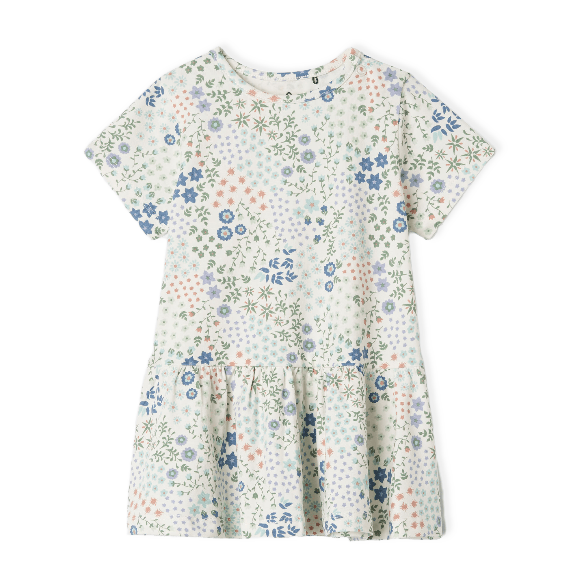 Mönstrad klänning för baby NELLY från Åhléns