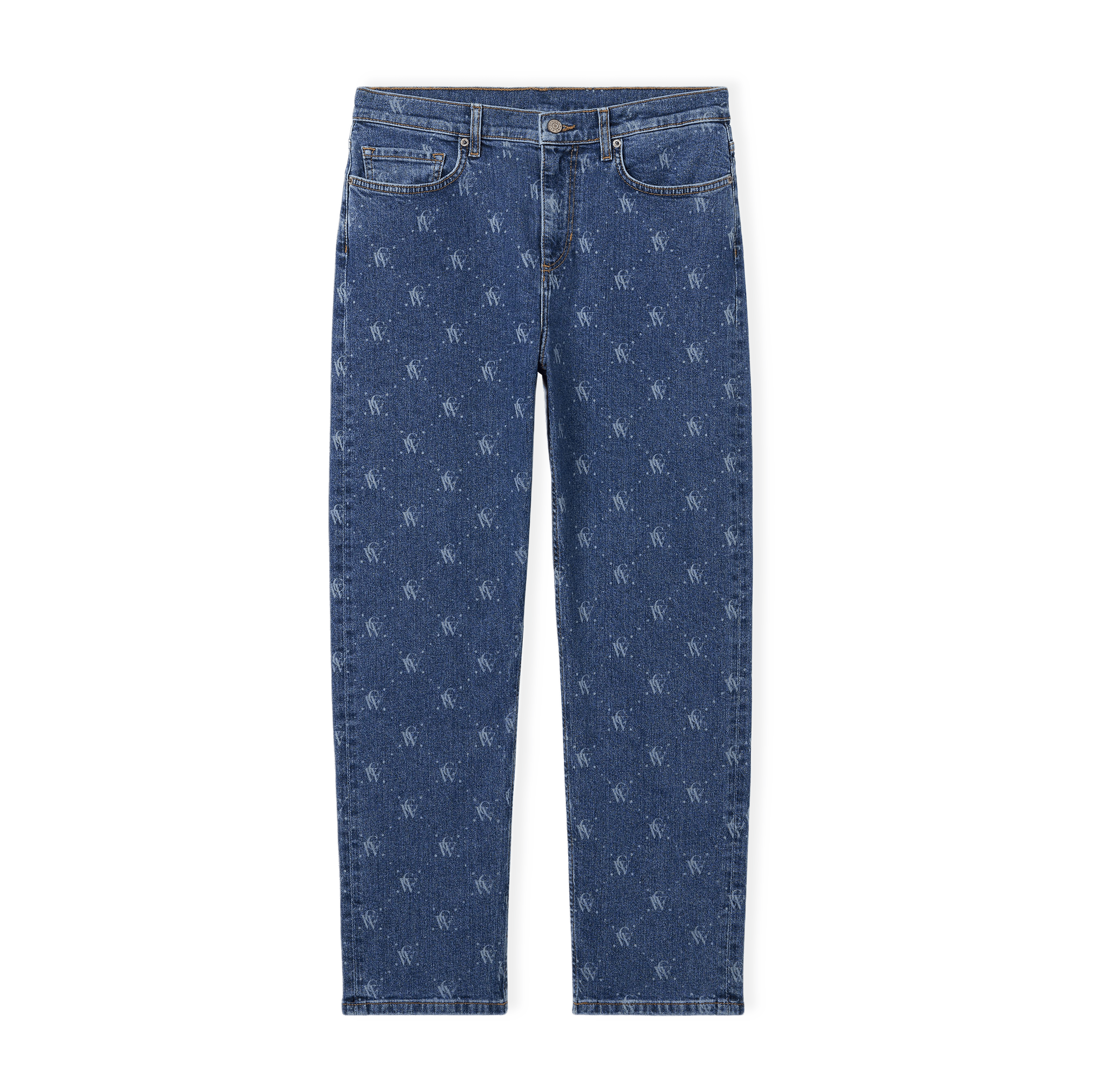 Mönstade jeans med logotyp CARA från Carin Wester