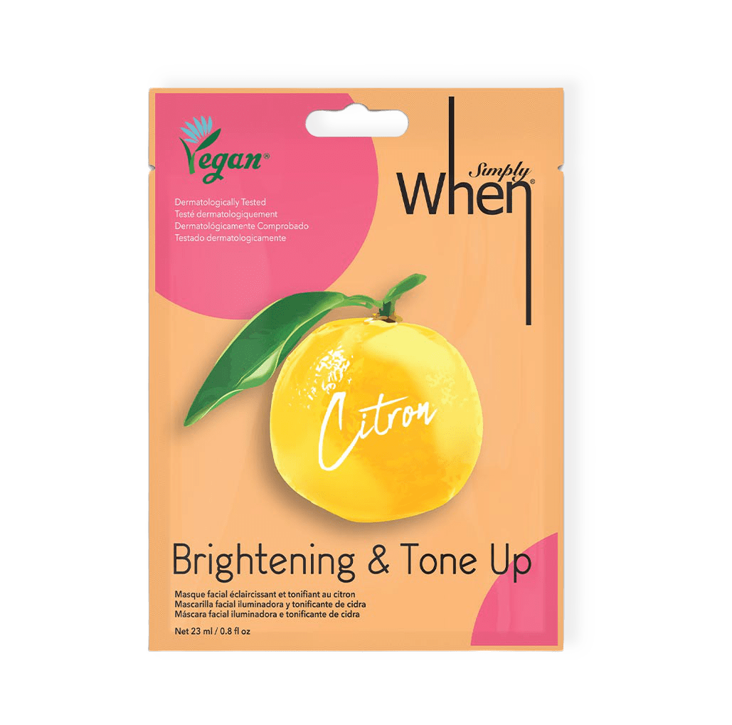 Vegan Citron Brightening & Tone Up Mask från When