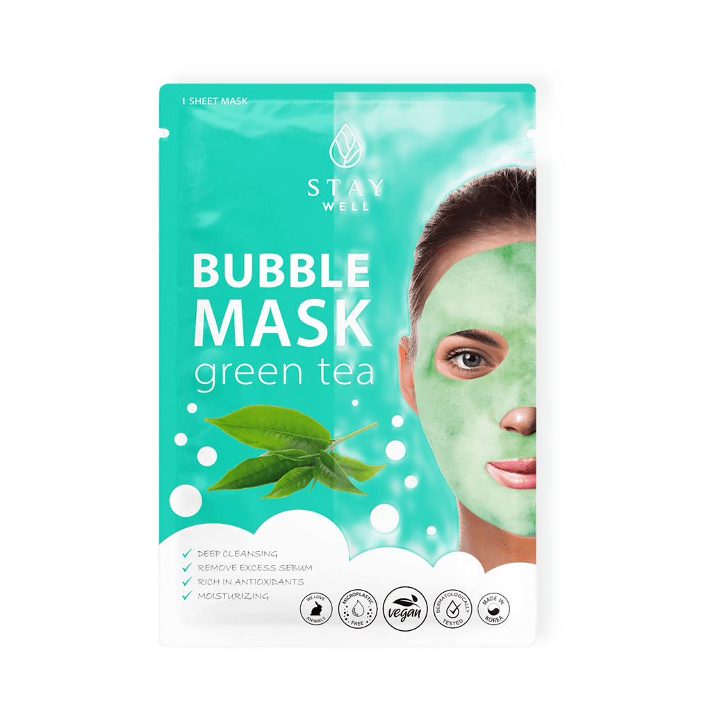Deep Cleansing Bubble Mask GREEN TEA från Stay Well