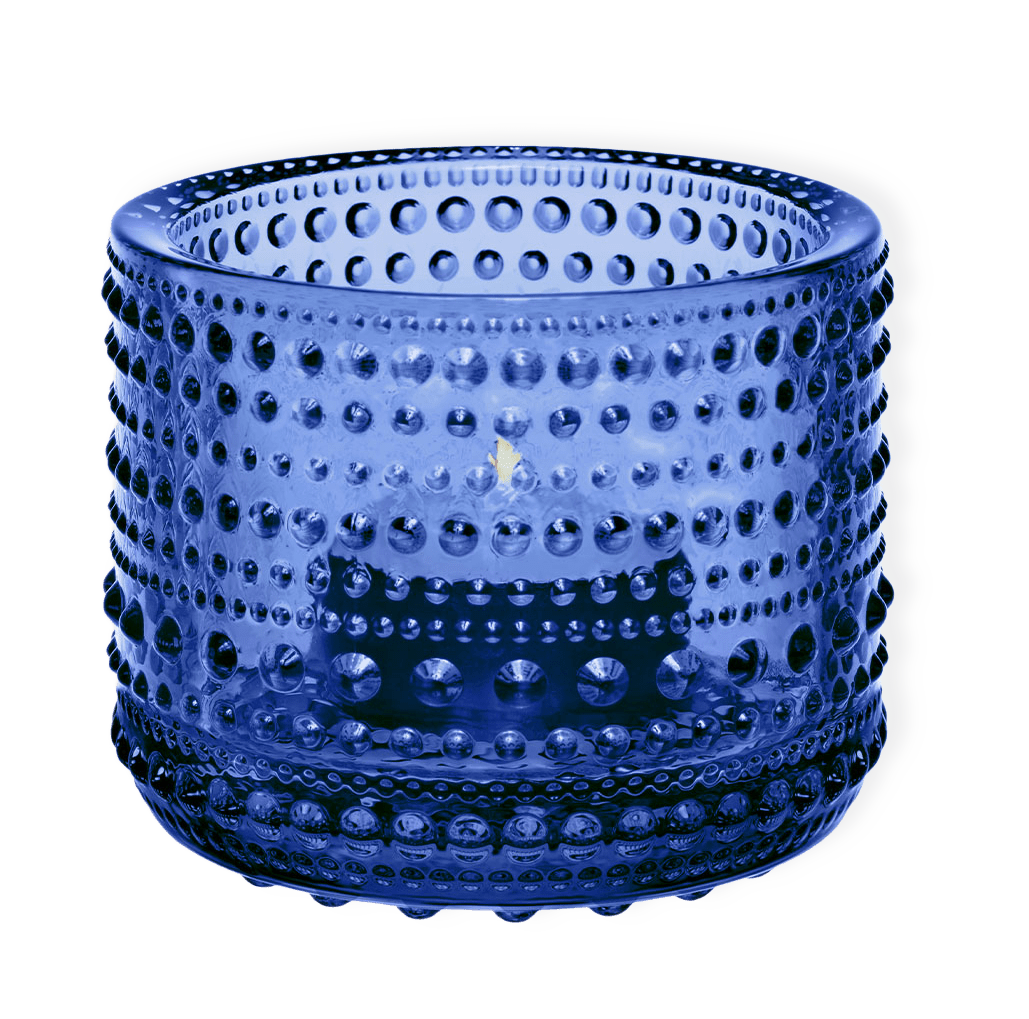 Kastehelmi ljuslykta 64mm blå från Iittala
