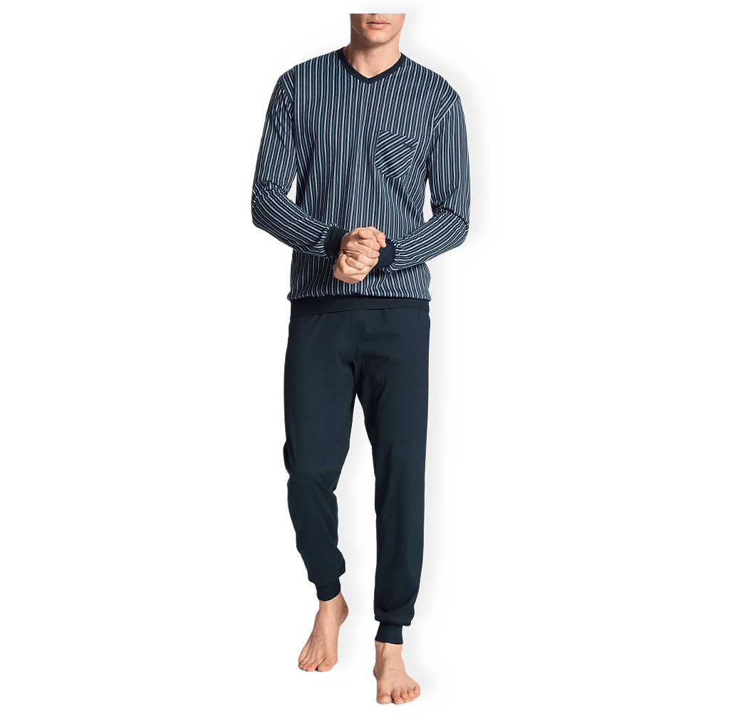 Calida Pyjama with cuff Relax imprint