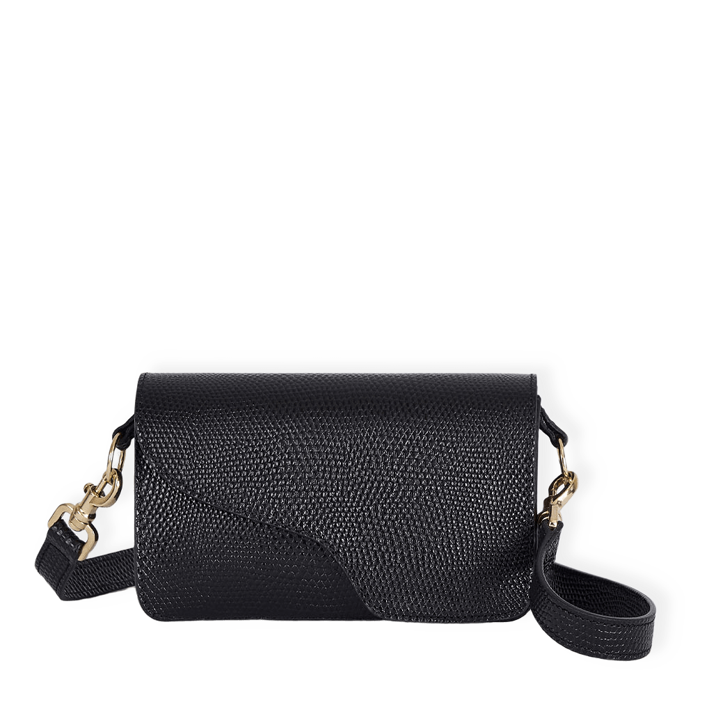 Corsina Black Printed Lizzard