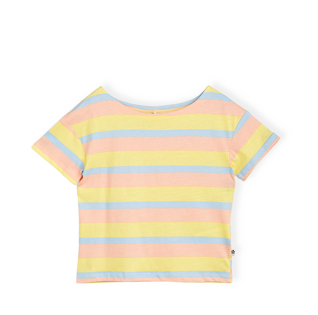 Pastel Stripe T-Shirt från Mini Rodini