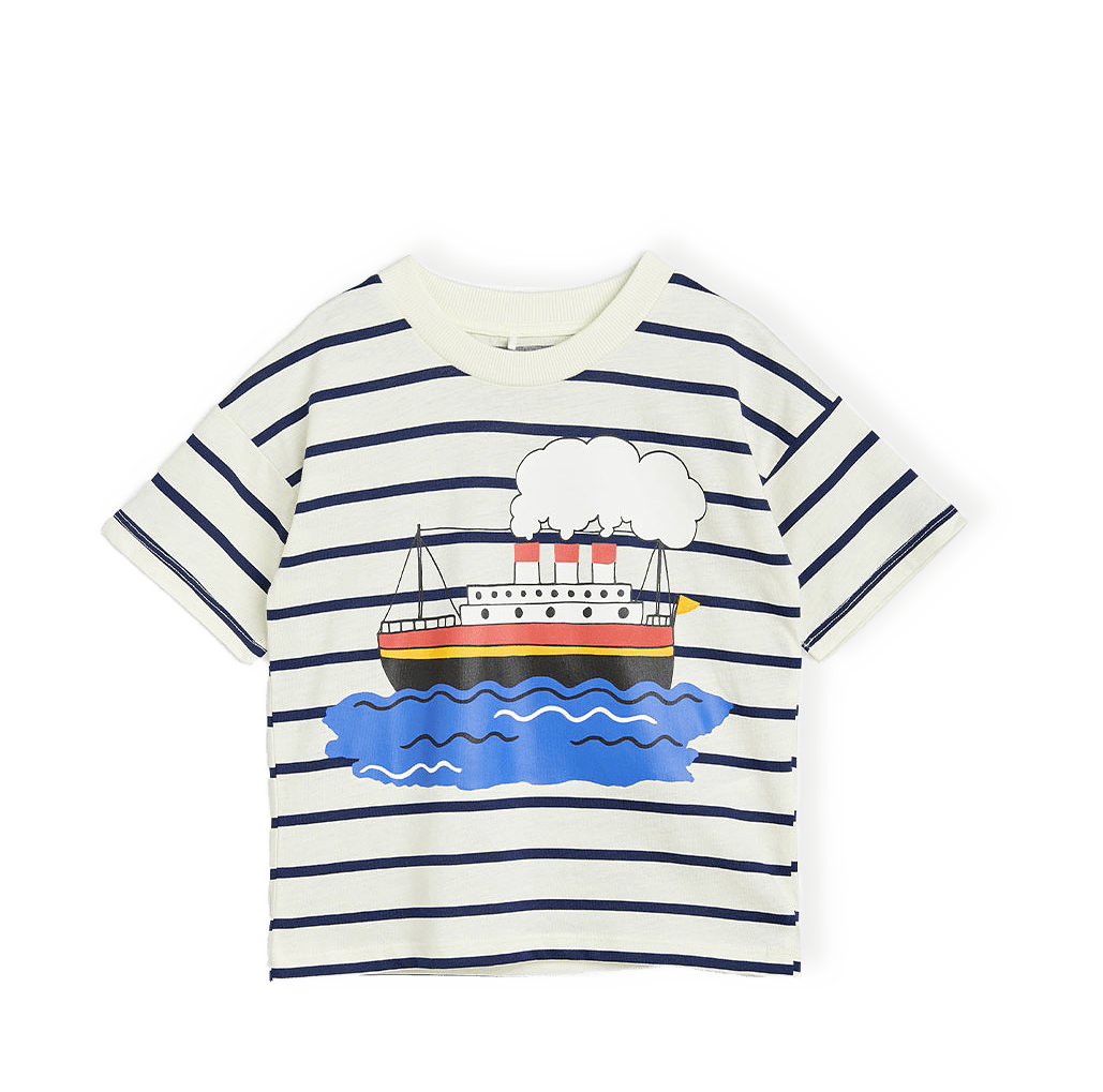 Ferry Stripe T-Shirt från Mini Rodini