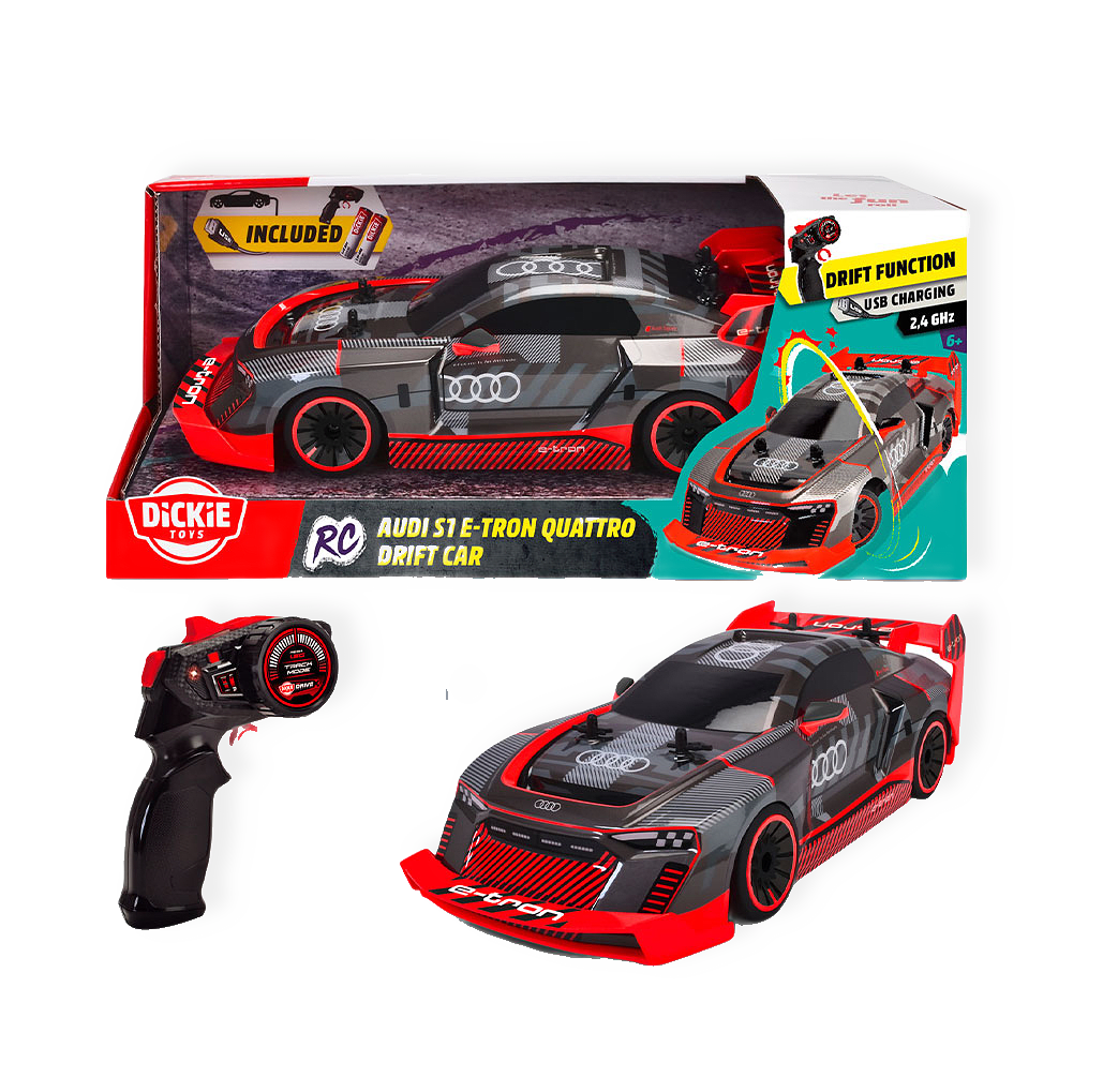 Dickie Toys Audi S1 E-Tron Quattro Drift Radiostyrd Bil 1:16 från Dickie