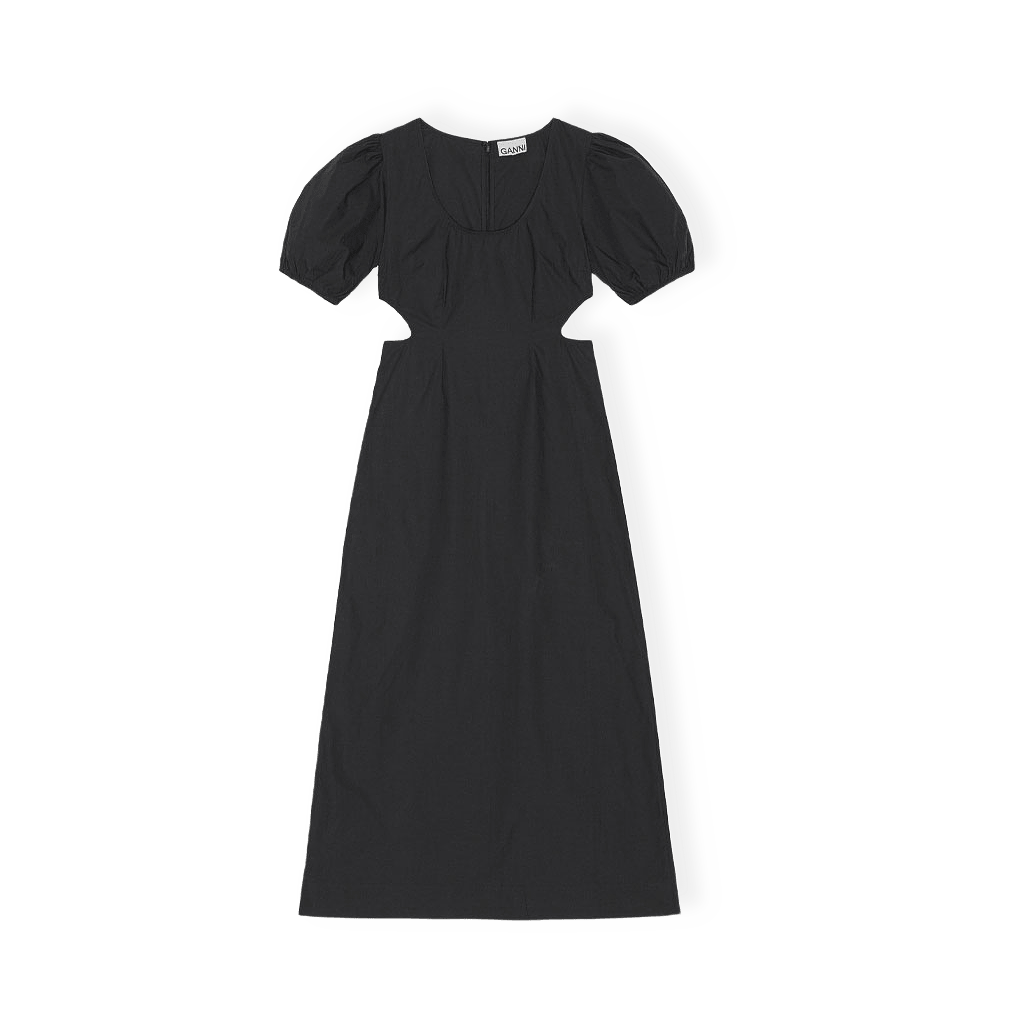 Cotton Poplin Cutout Dress