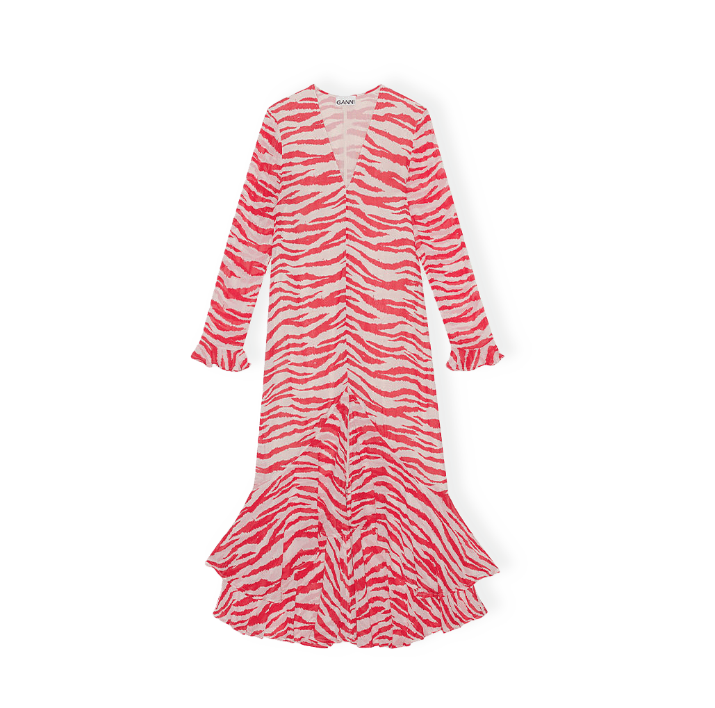 Printed Light Georgette Maxi Dress från GANNI