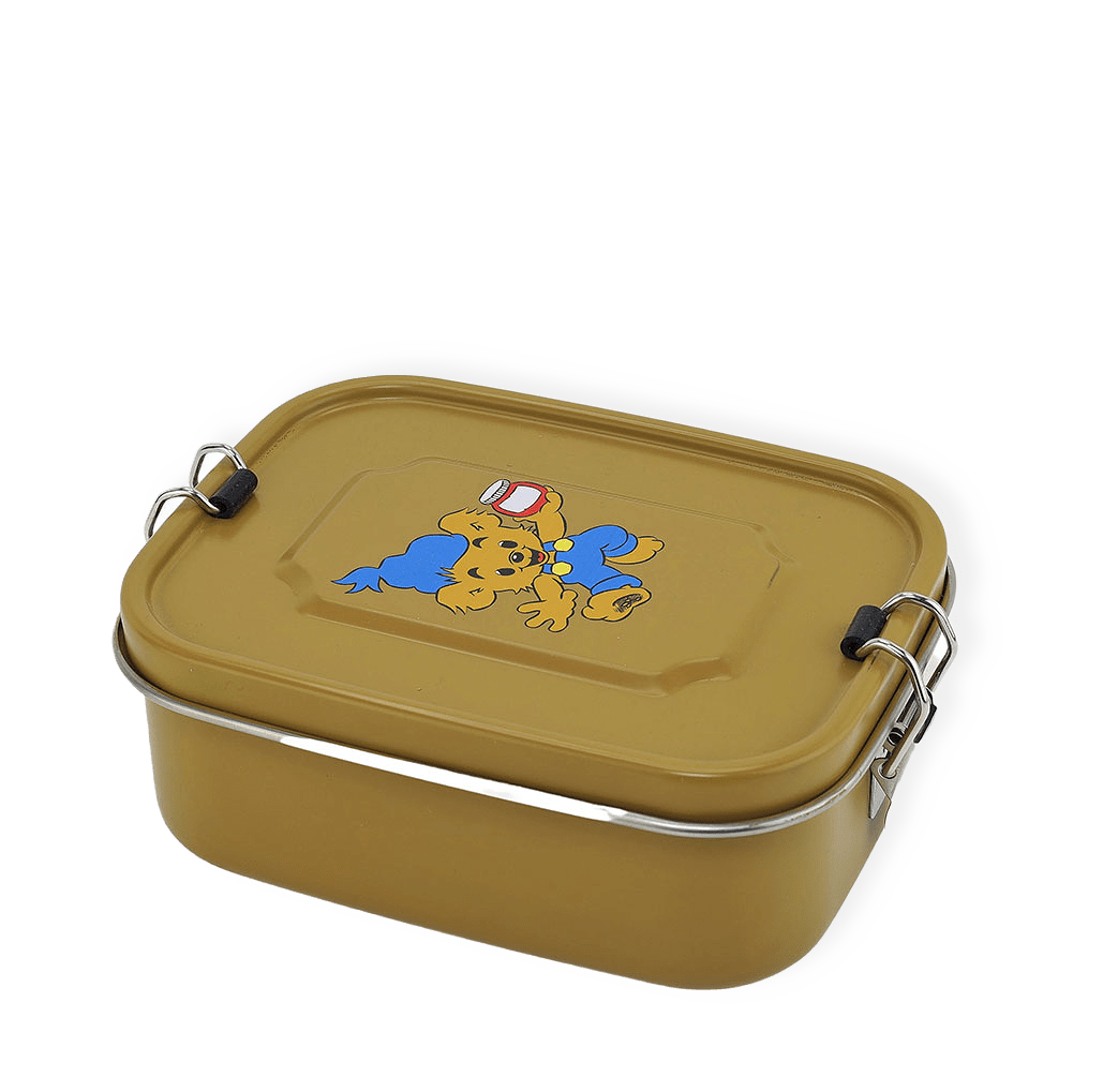 Bamse, Lunchlåda i plåt, björn-gul från RättStart