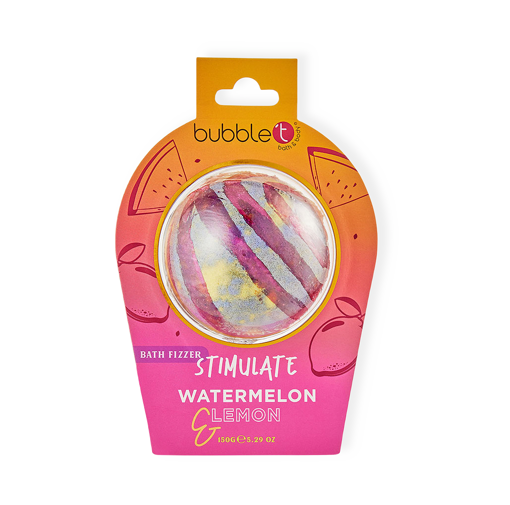 Stimulate Watermelon & Lemon Bath Fizzer från BubbleT
