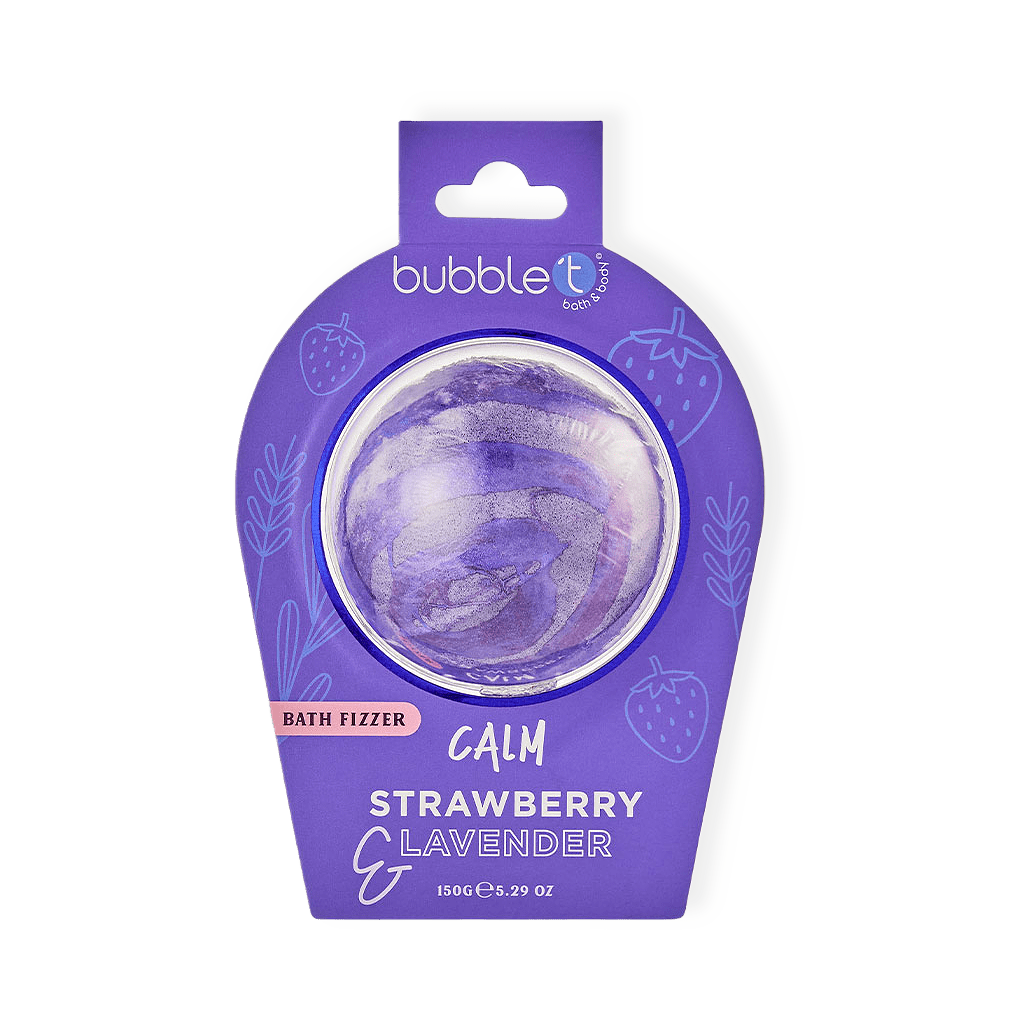 Calm Strawberry & Lavender Bath Fizzer från BubbleT