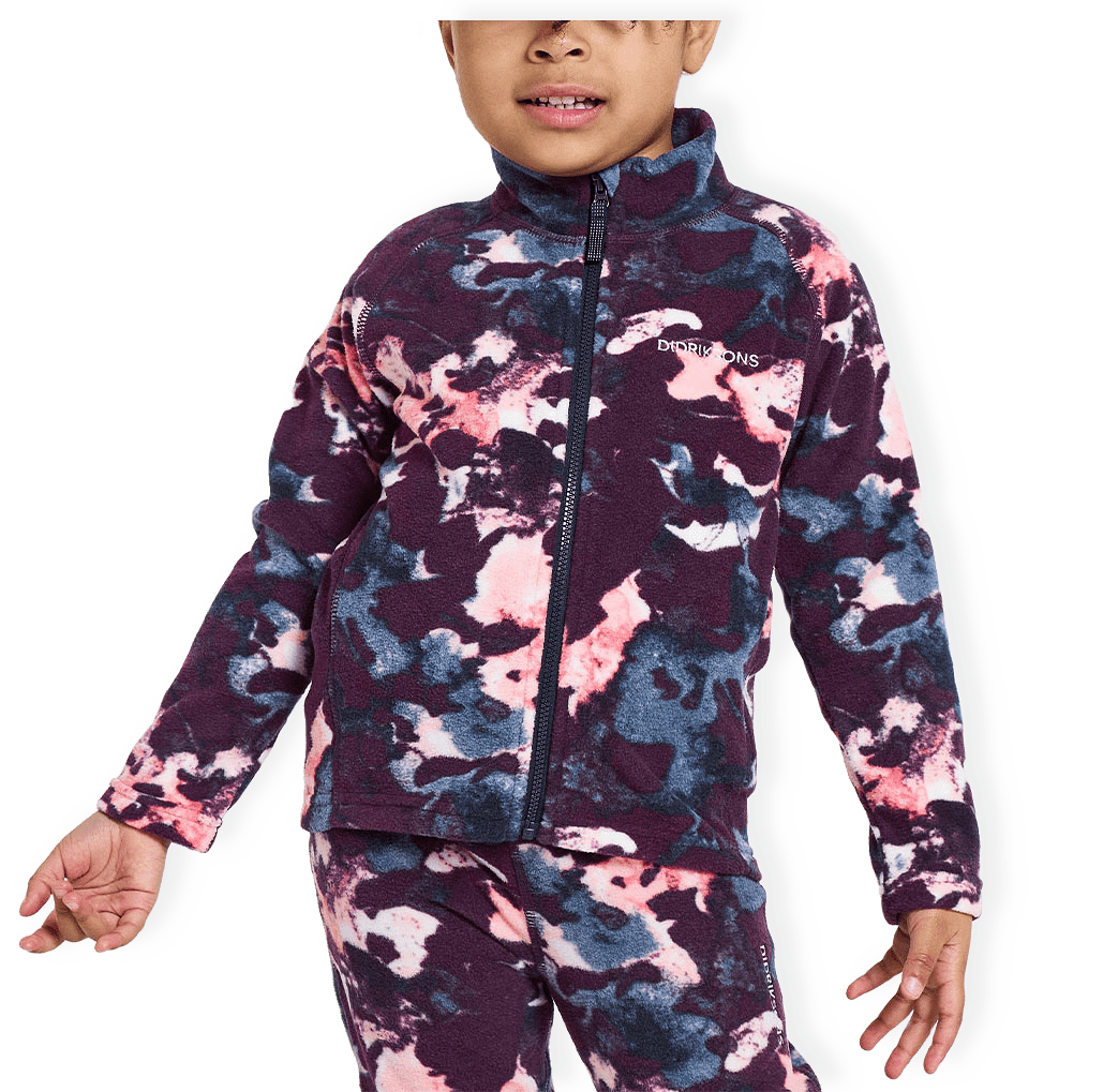 Monte Printed Kid's Full-Zip Salt från Didriksons