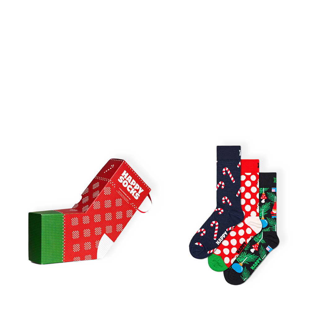 3-Pack X-Mas Stocking Socks Gift Set från Happy Socks