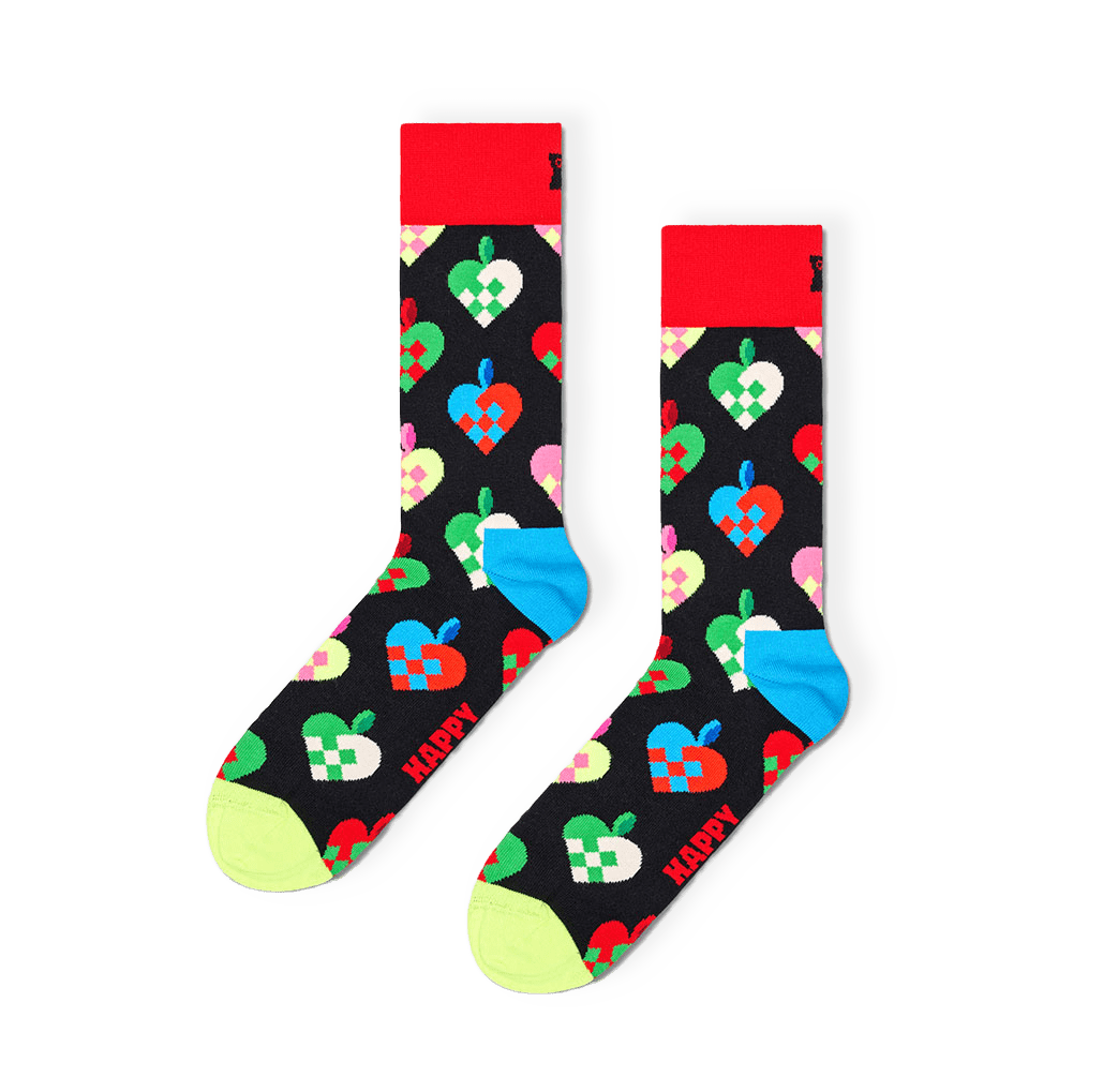 Braided Christmas Heart Sock från Happy Socks