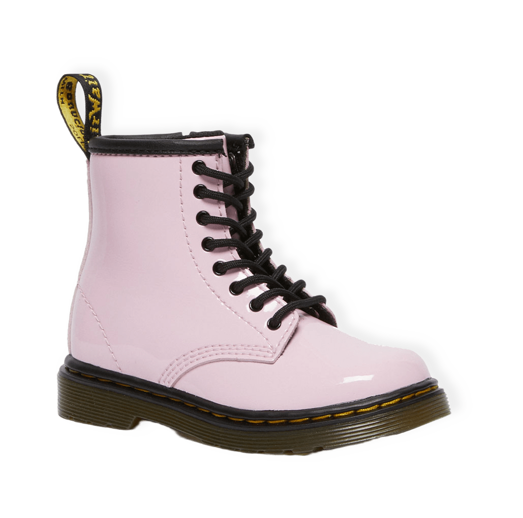 1460 T Pale Pink Patent Lamper från Dr. Martens