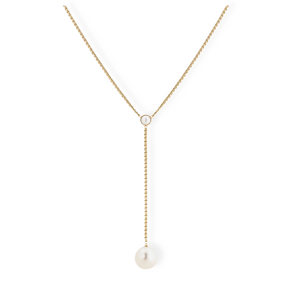 Globe Y-Necklace Maxi Gold