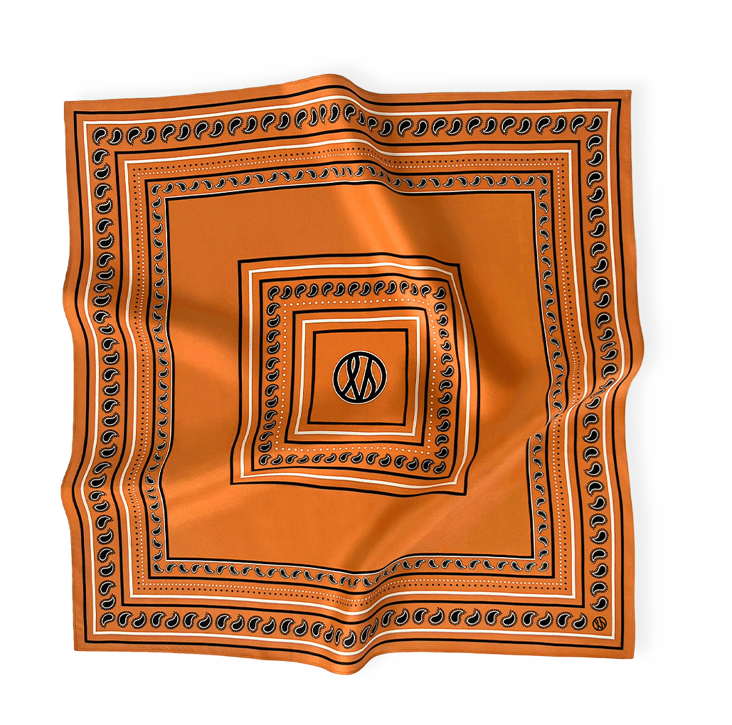 Paisley scarf orange från lescarf