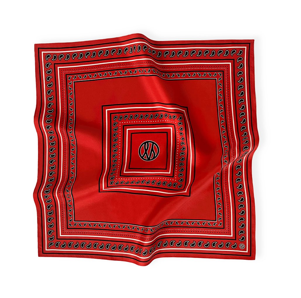 Paisley scarf röd från lescarf