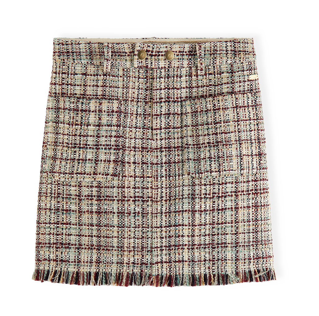 Boucle tweed high rise mini skirt från Scotch & Soda