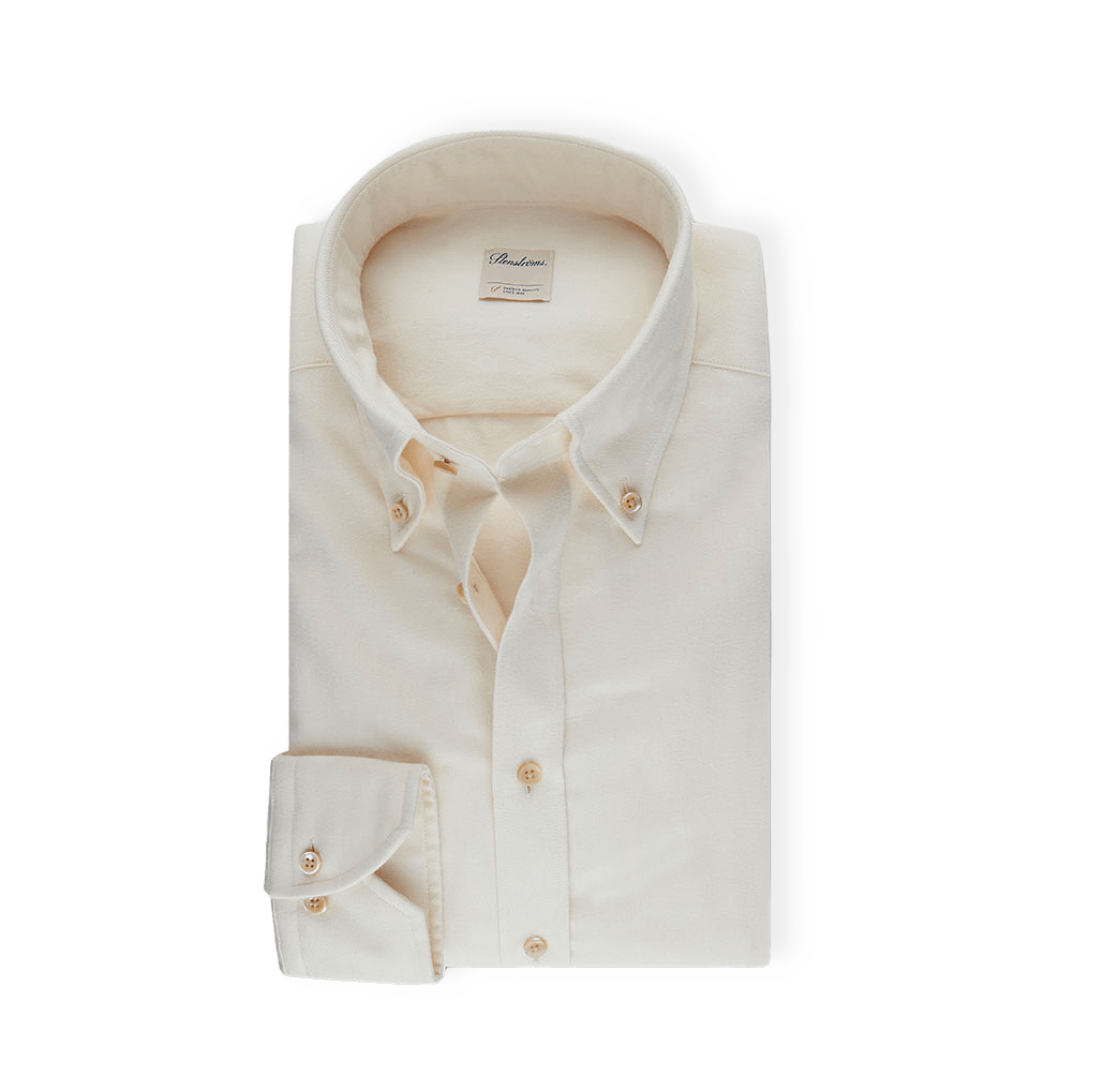 Casual Off-White Flanellskjorta från Stenströms