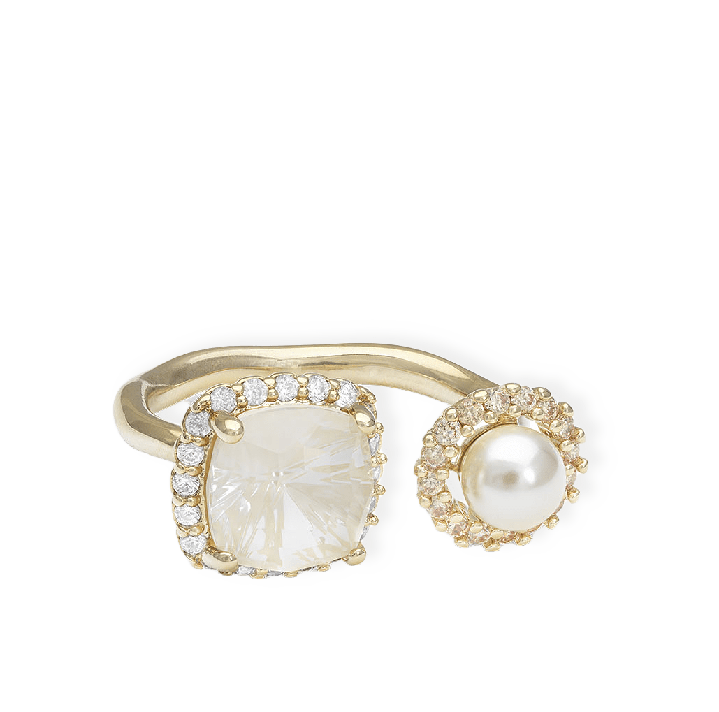 Colette Ring - Milky Cream från Lily and Rose